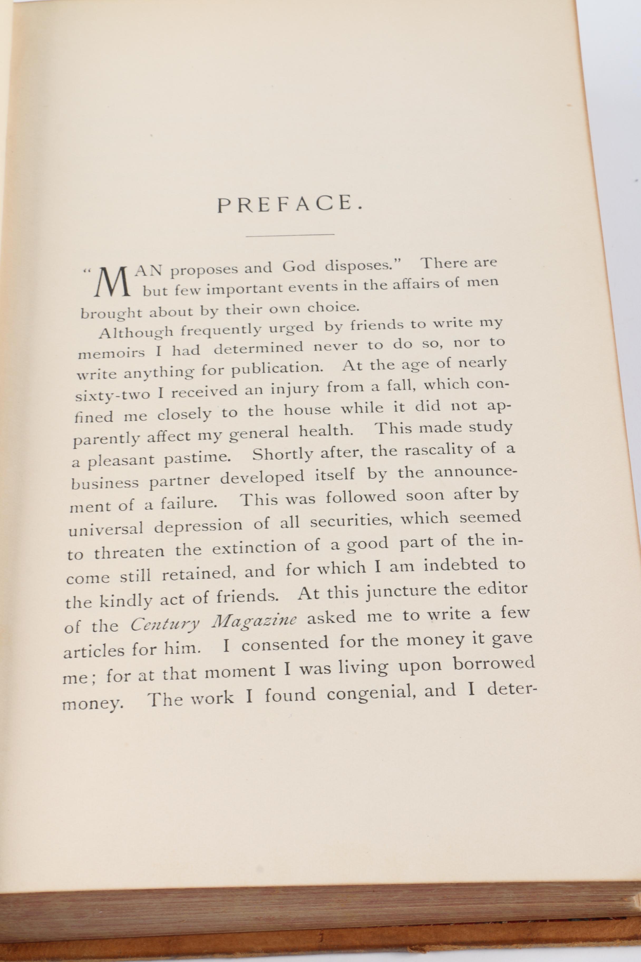 1880s "Personal Memories of U.S. Grant" Vol. I & II
