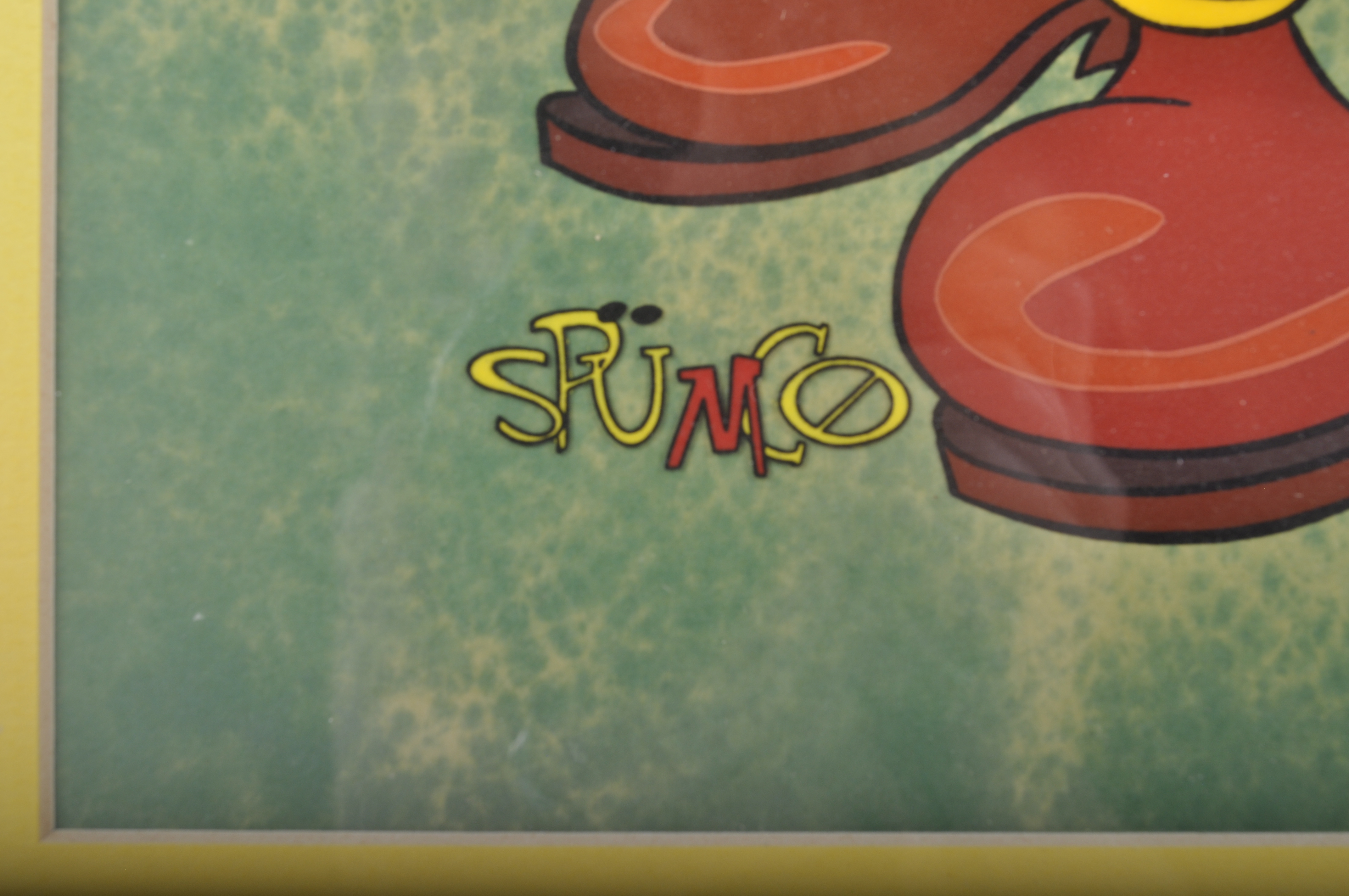 John Kricfalusi Framed and Signed Hand Painted Cell