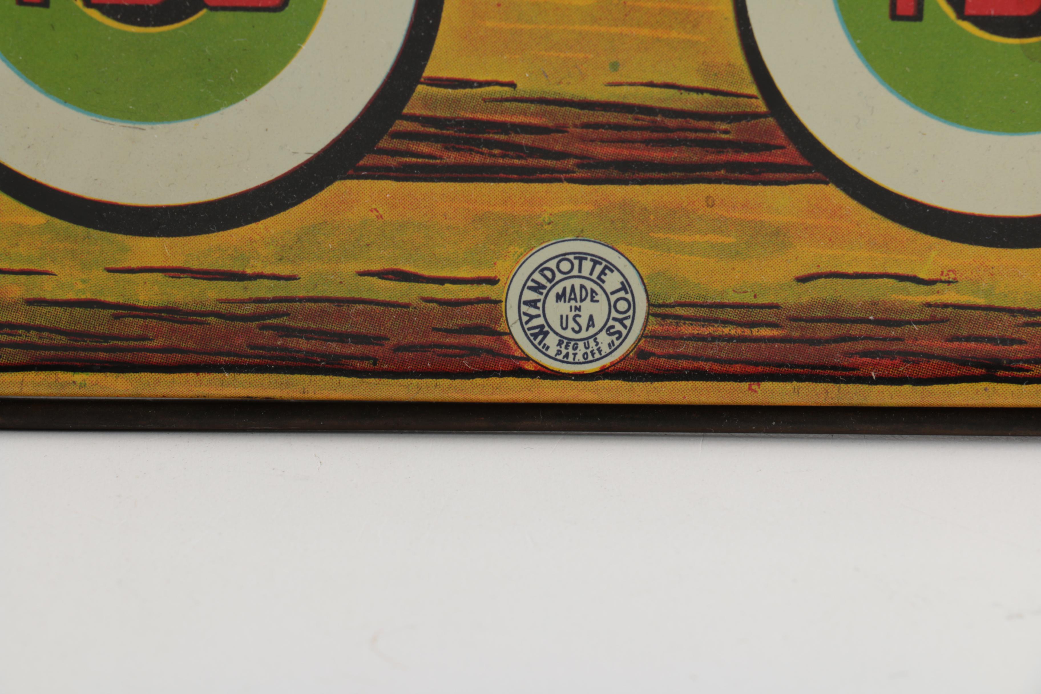 1940s Wyandotte Tin Litho Mechanical Shooting Gallery