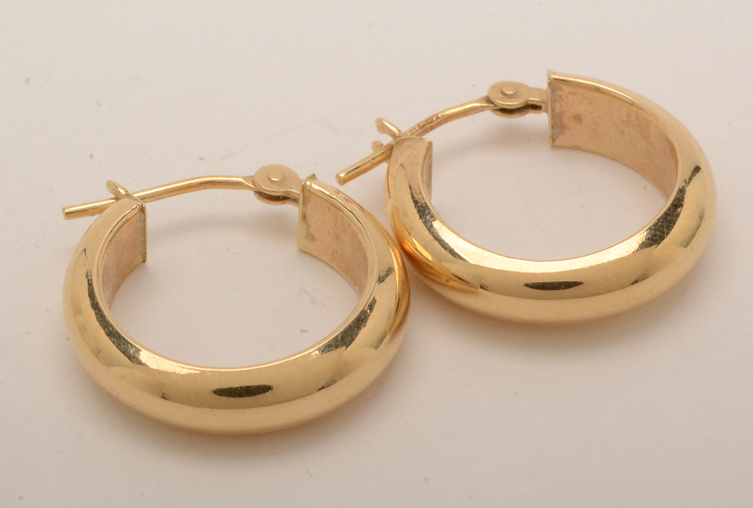 14K Yellow Gold Hoop Earrings