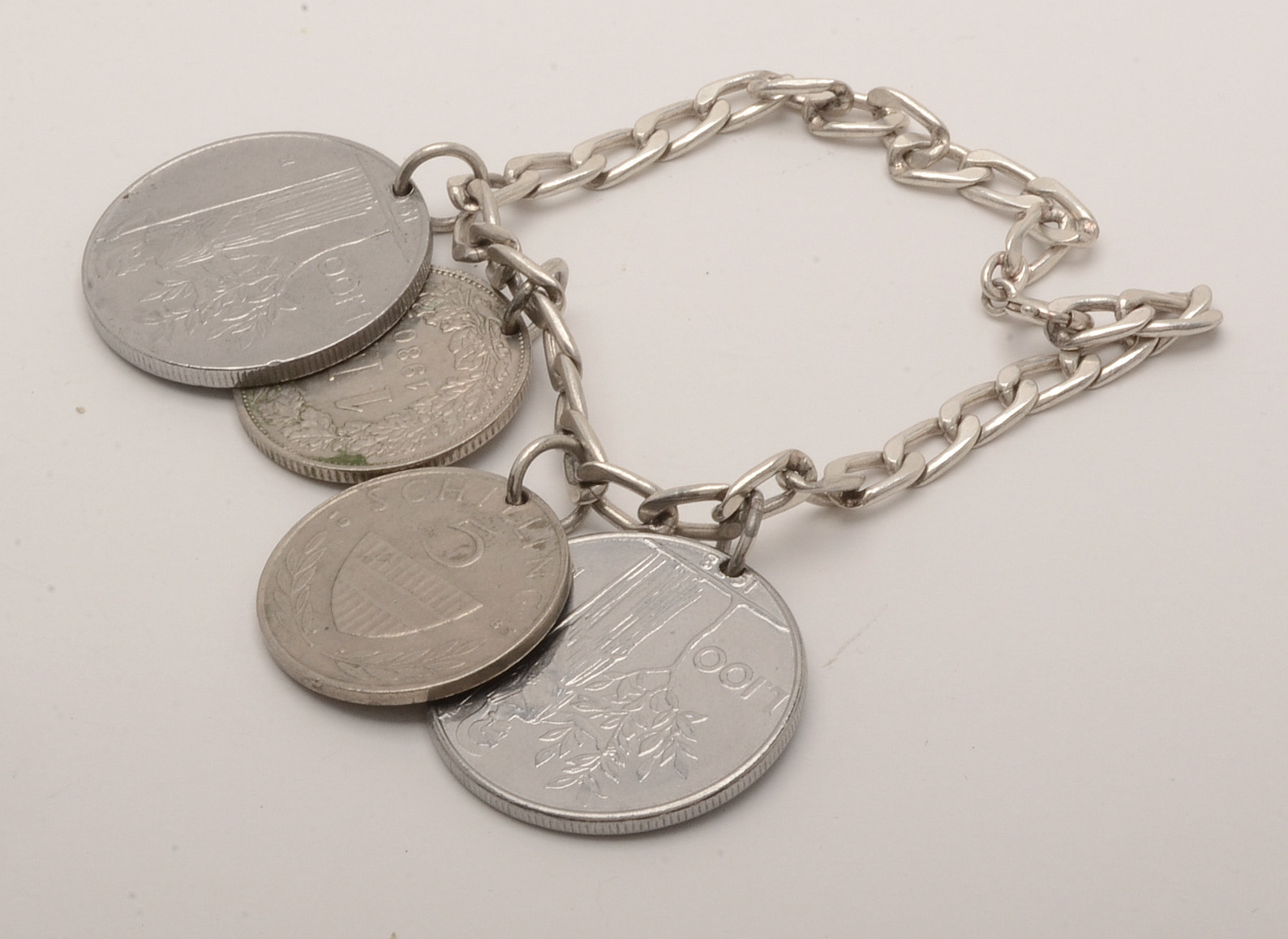 Sterling Silver and Costume Jewelry With Coins