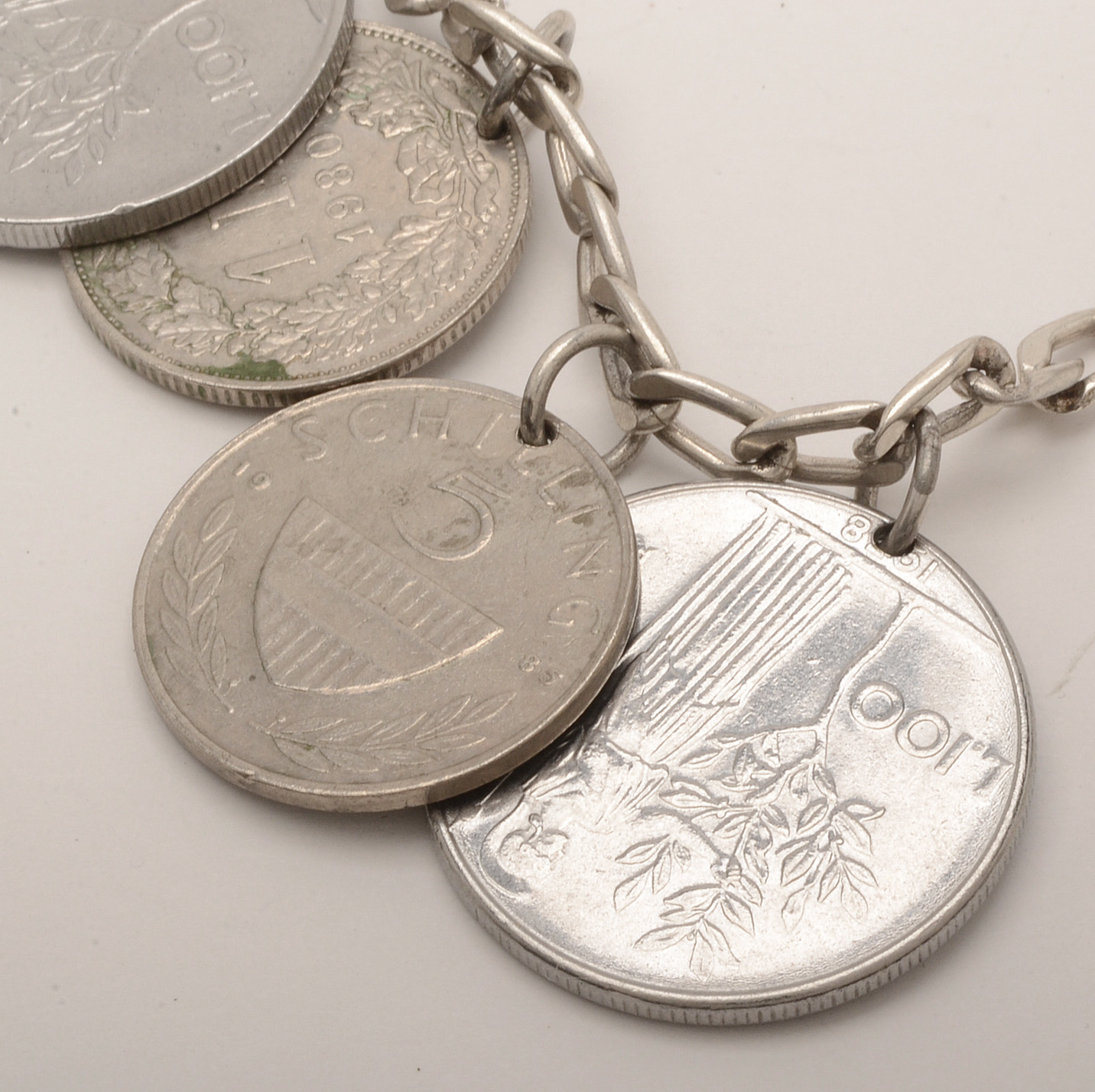 Sterling Silver and Costume Jewelry With Coins