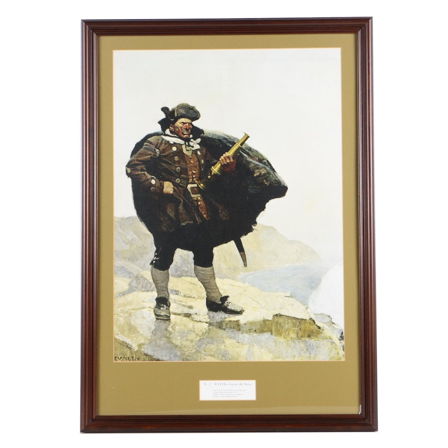 Giclee on Paper After N.C. Wyeth's "Captain Bill Bones"