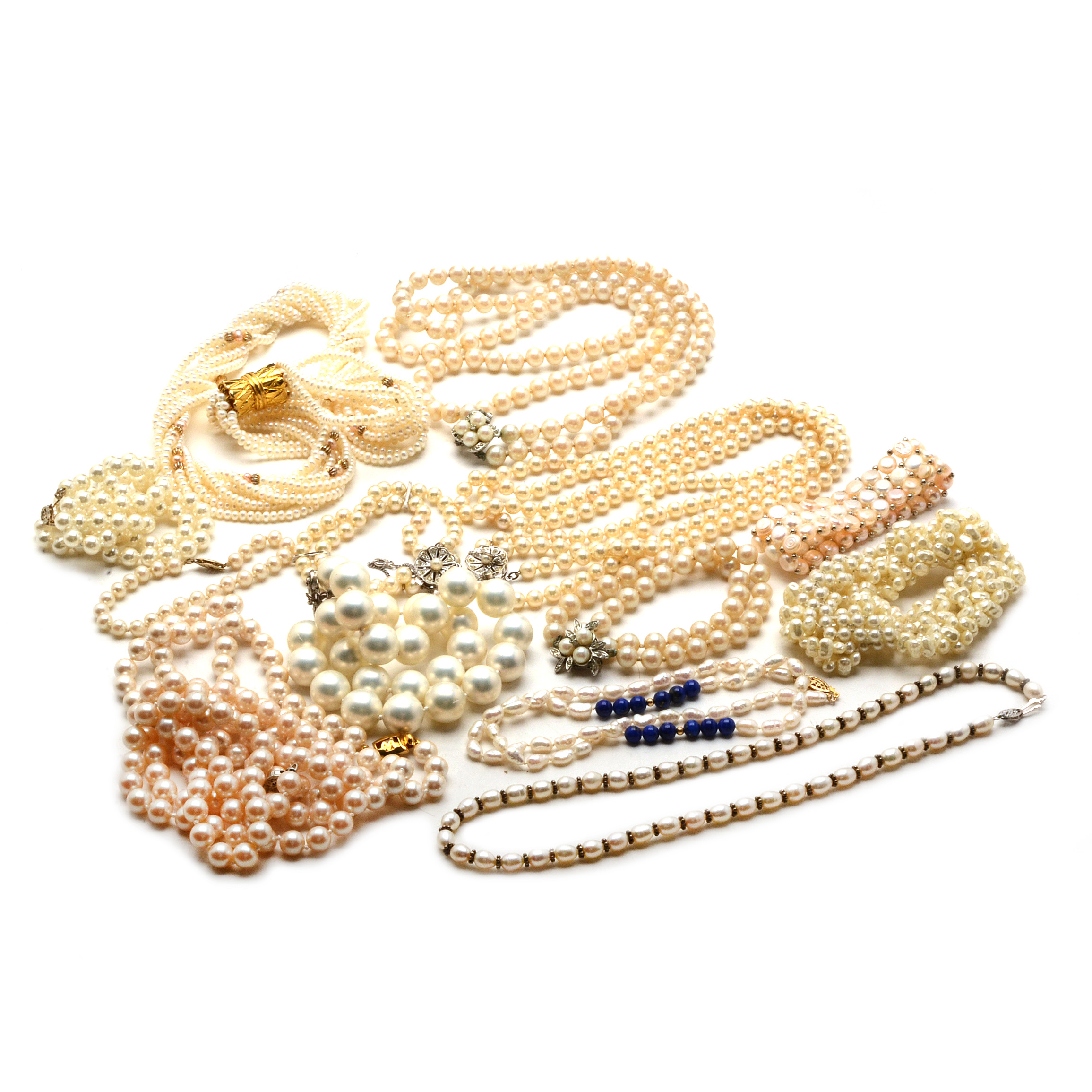 Cultured Pearl and Faux Pearl Costume Jewelry