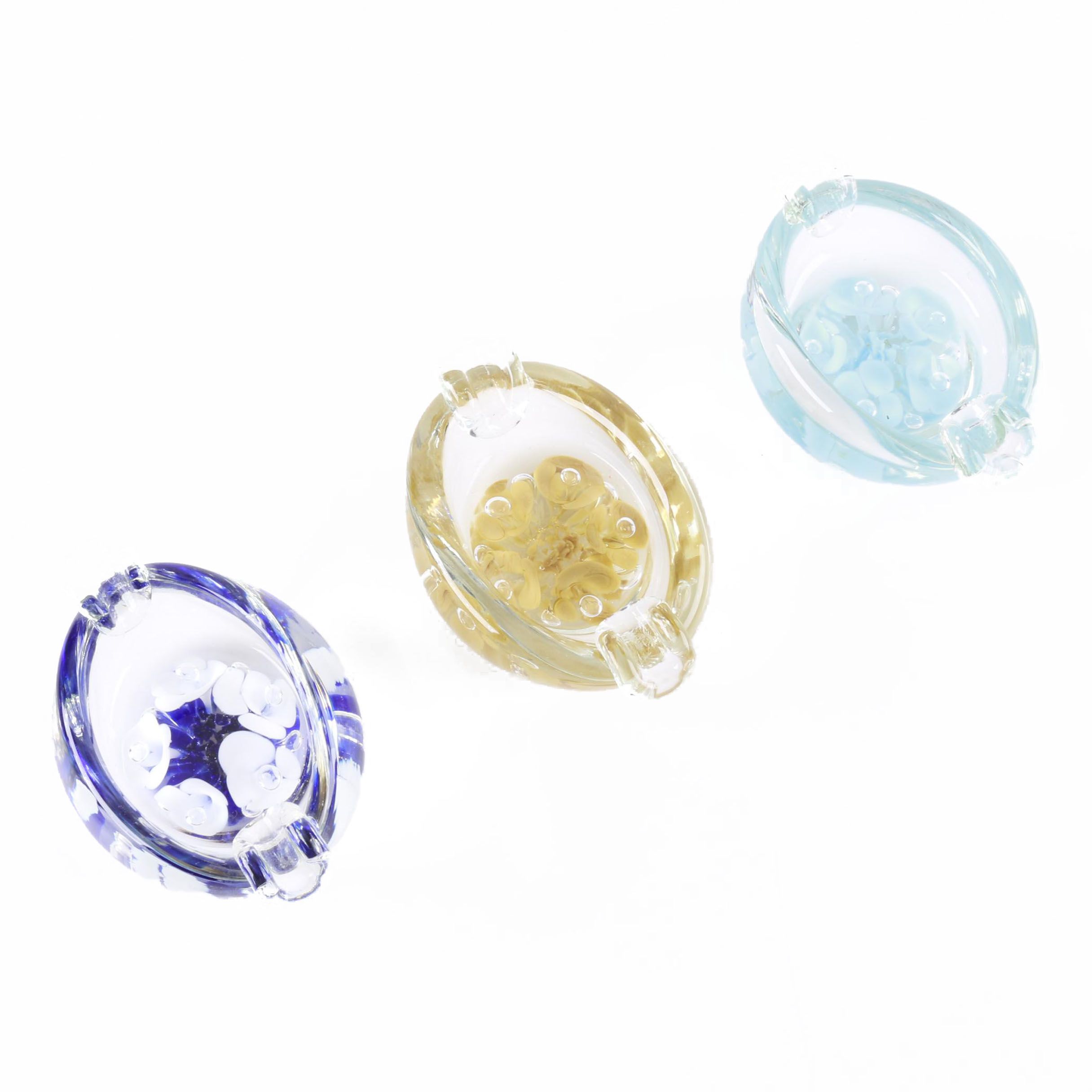 Set of St. Clair Art Glass Ash Receivers