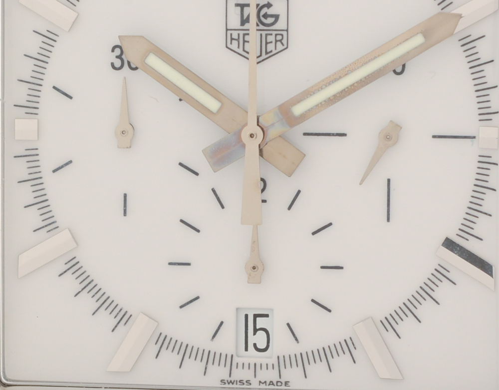 Tag Heuer Monaco Chronograph Steel Bracelet White Automatic