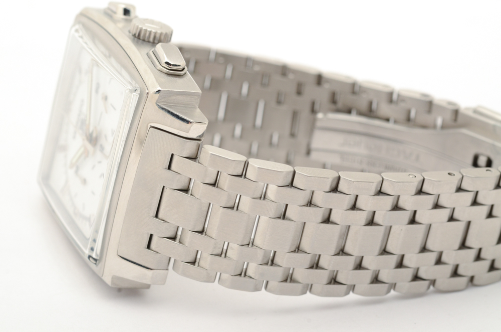 Tag Heuer Monaco Chronograph Steel Bracelet White Automatic