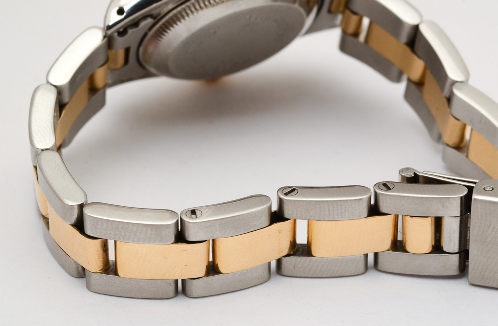 Rolex Ladies Datejust 18K Gold and Steel Champagne Automatic