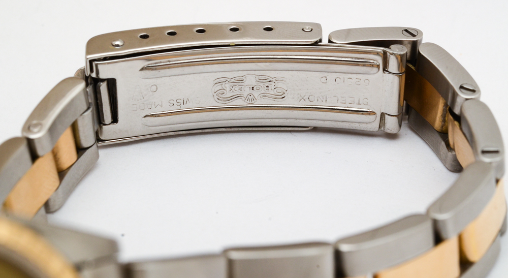 Rolex Ladies Datejust 18K Gold and Steel Champagne Automatic