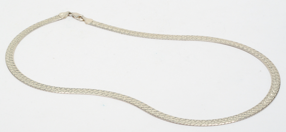 Sterling Silver Herringbone Chain Necklaces