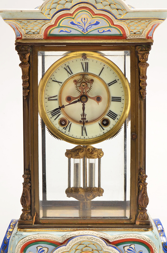 Antique Ansonia "Crystal Regulator" Clock