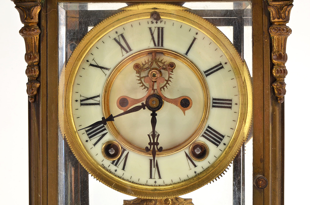 Antique Ansonia "Crystal Regulator" Clock