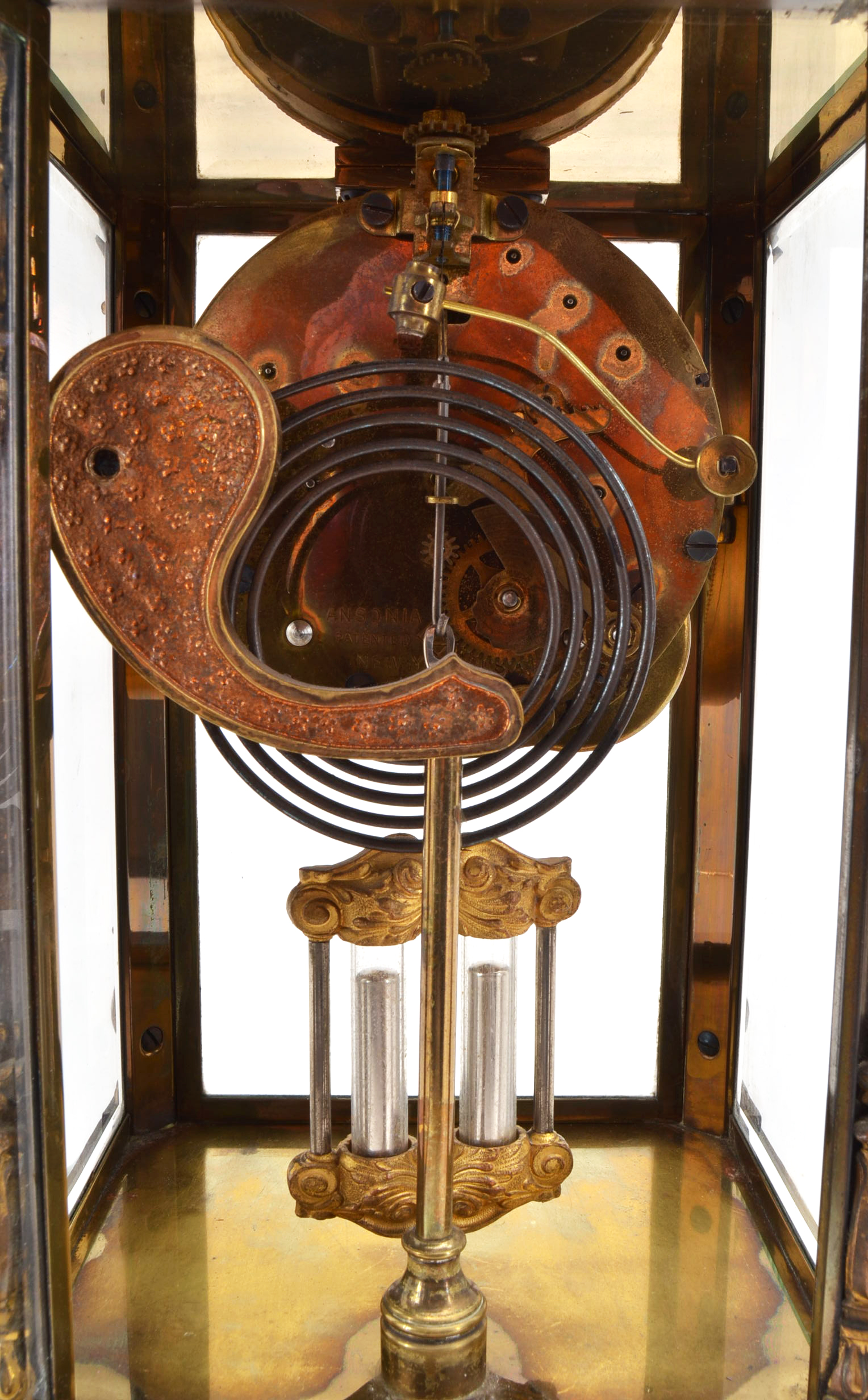 Antique Ansonia "Crystal Regulator" Clock