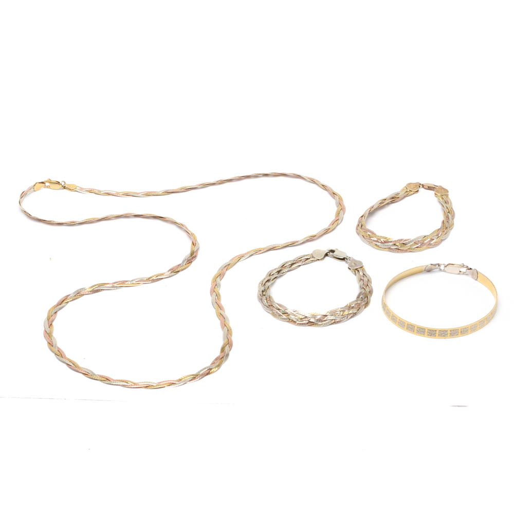 Sterling Silver Jewelry with Gold Finish