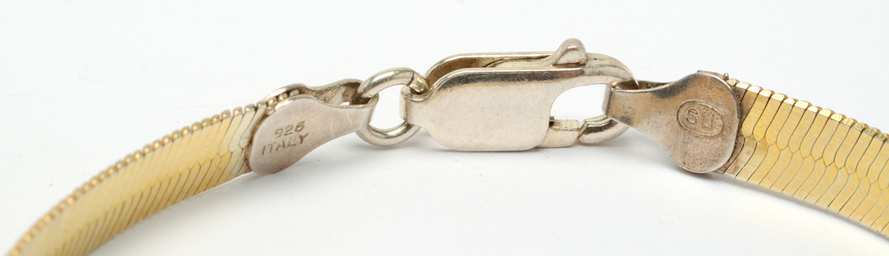 Sterling Silver Jewelry with Gold Finish