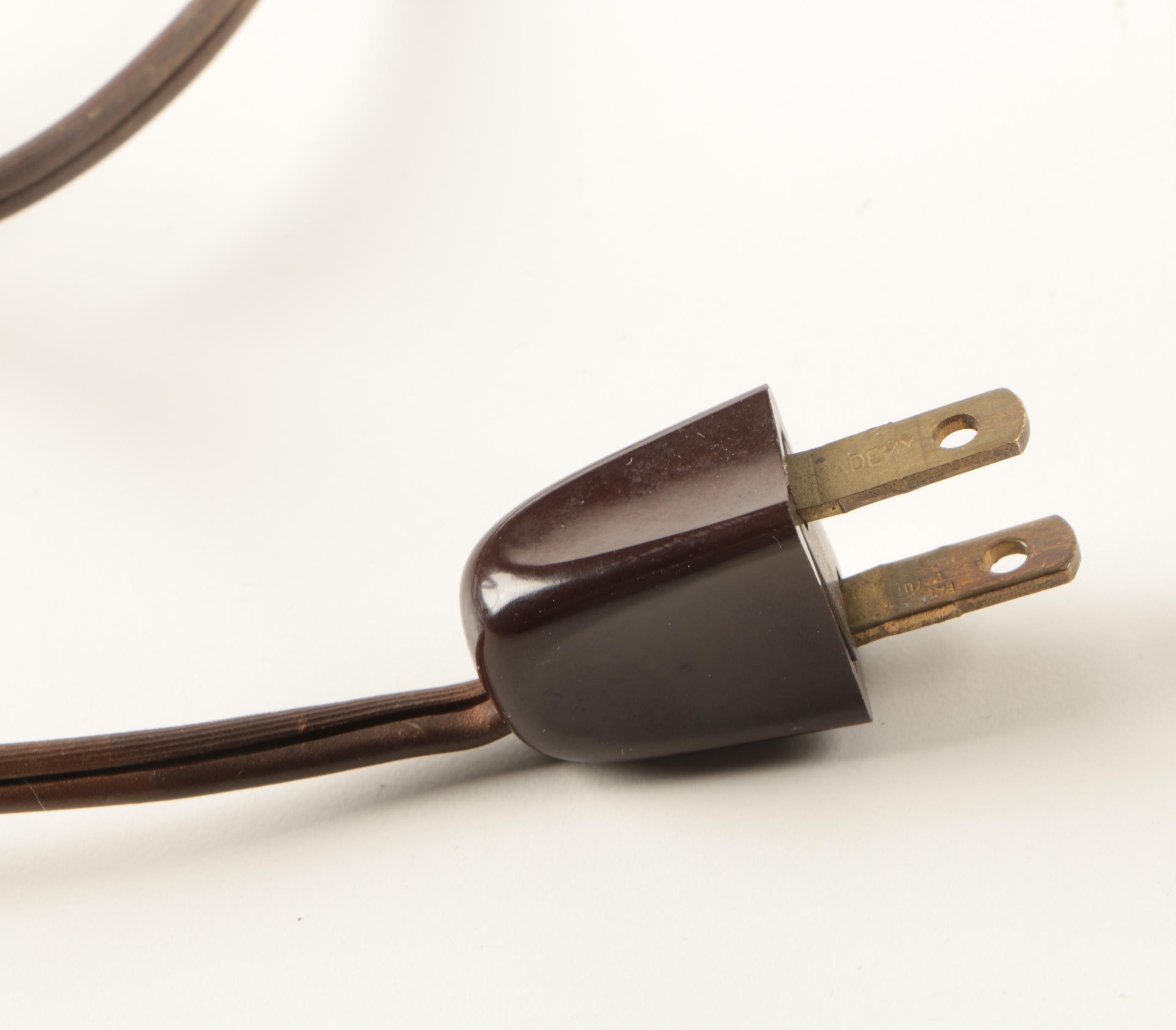 Vintage Brass and Ceramic Table Lamp