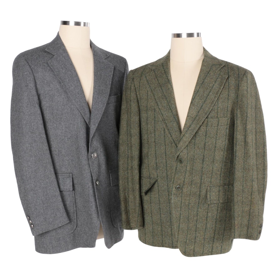 Men's Vintage Wool Blazers Including Northampton