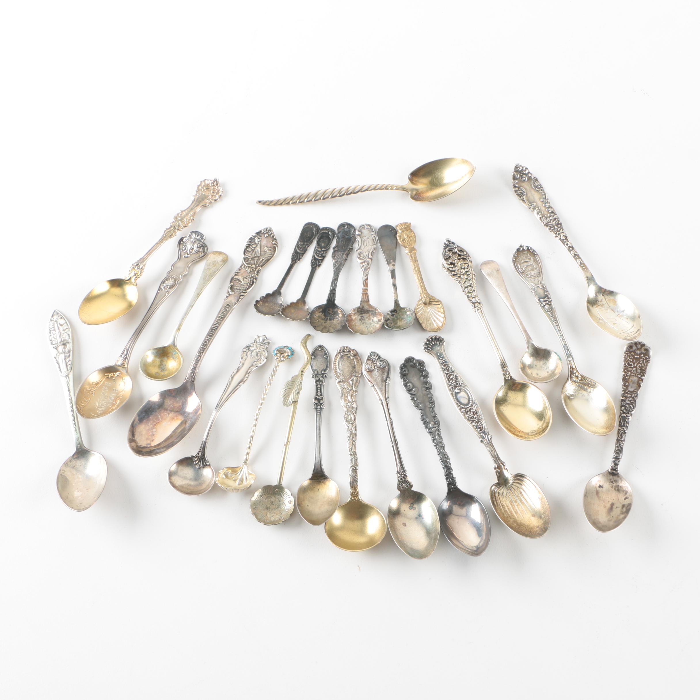 Assorted Sterling and Silver Plate Spoons