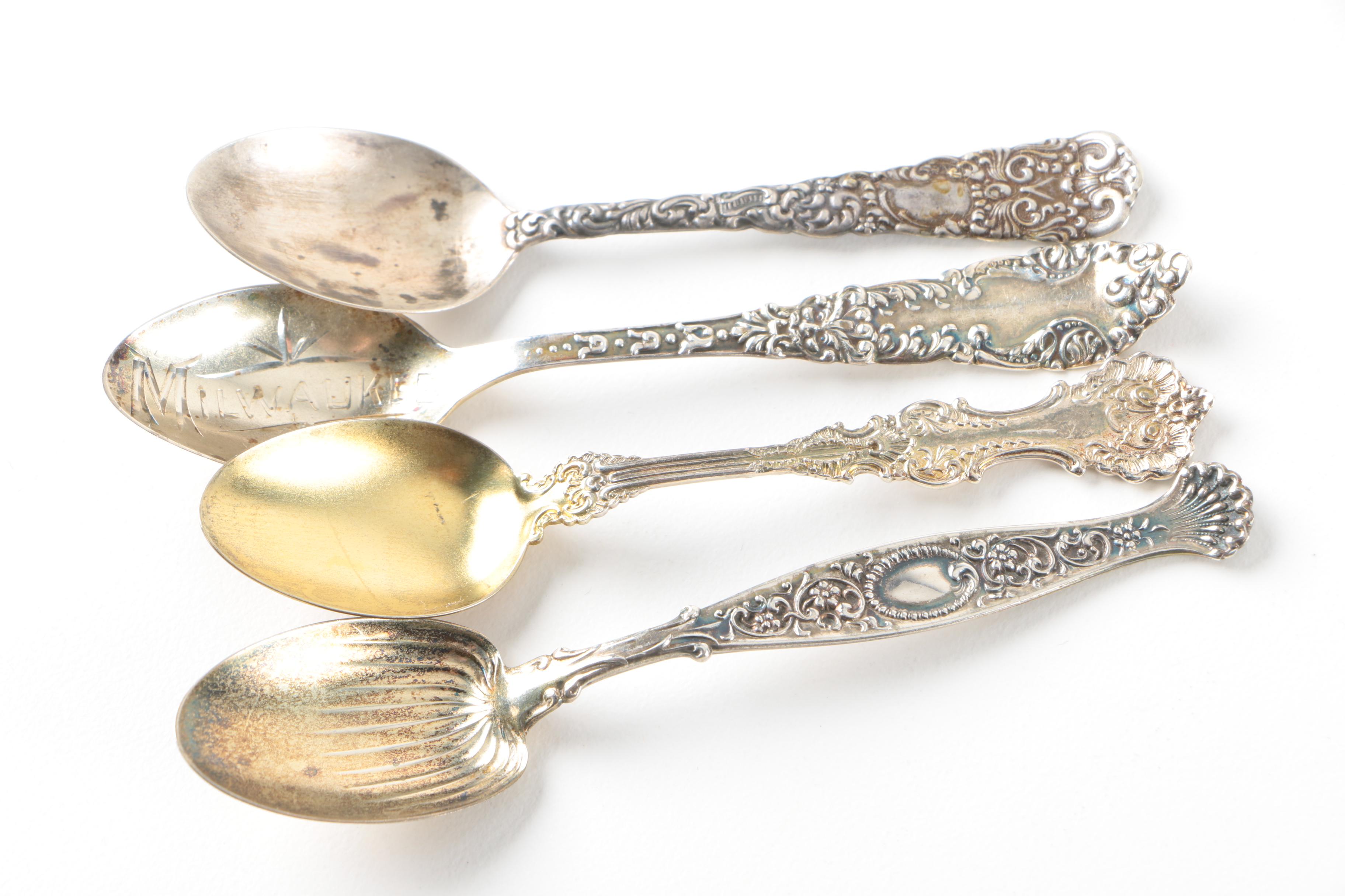 Assorted Sterling and Silver Plate Spoons