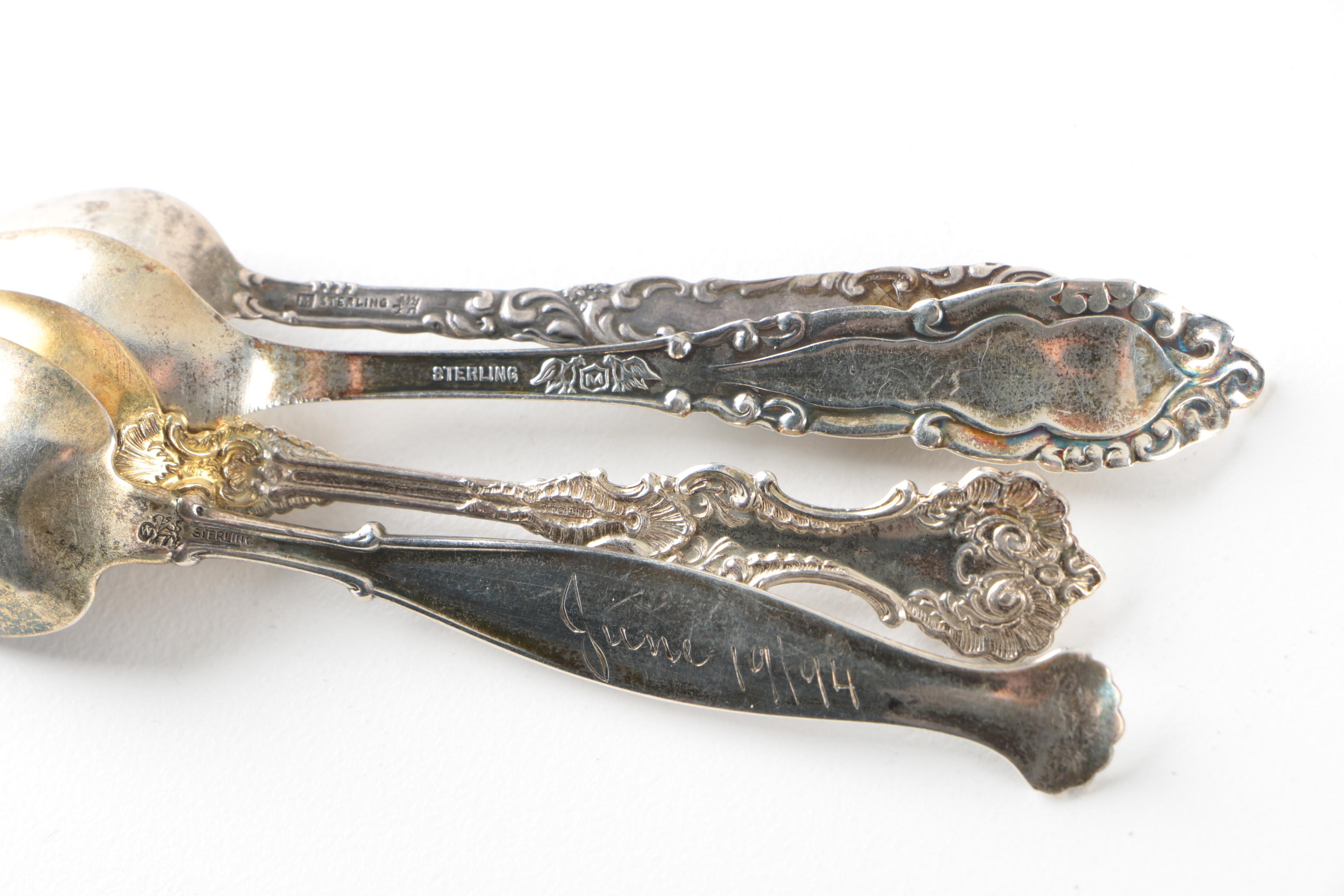 Assorted Sterling and Silver Plate Spoons