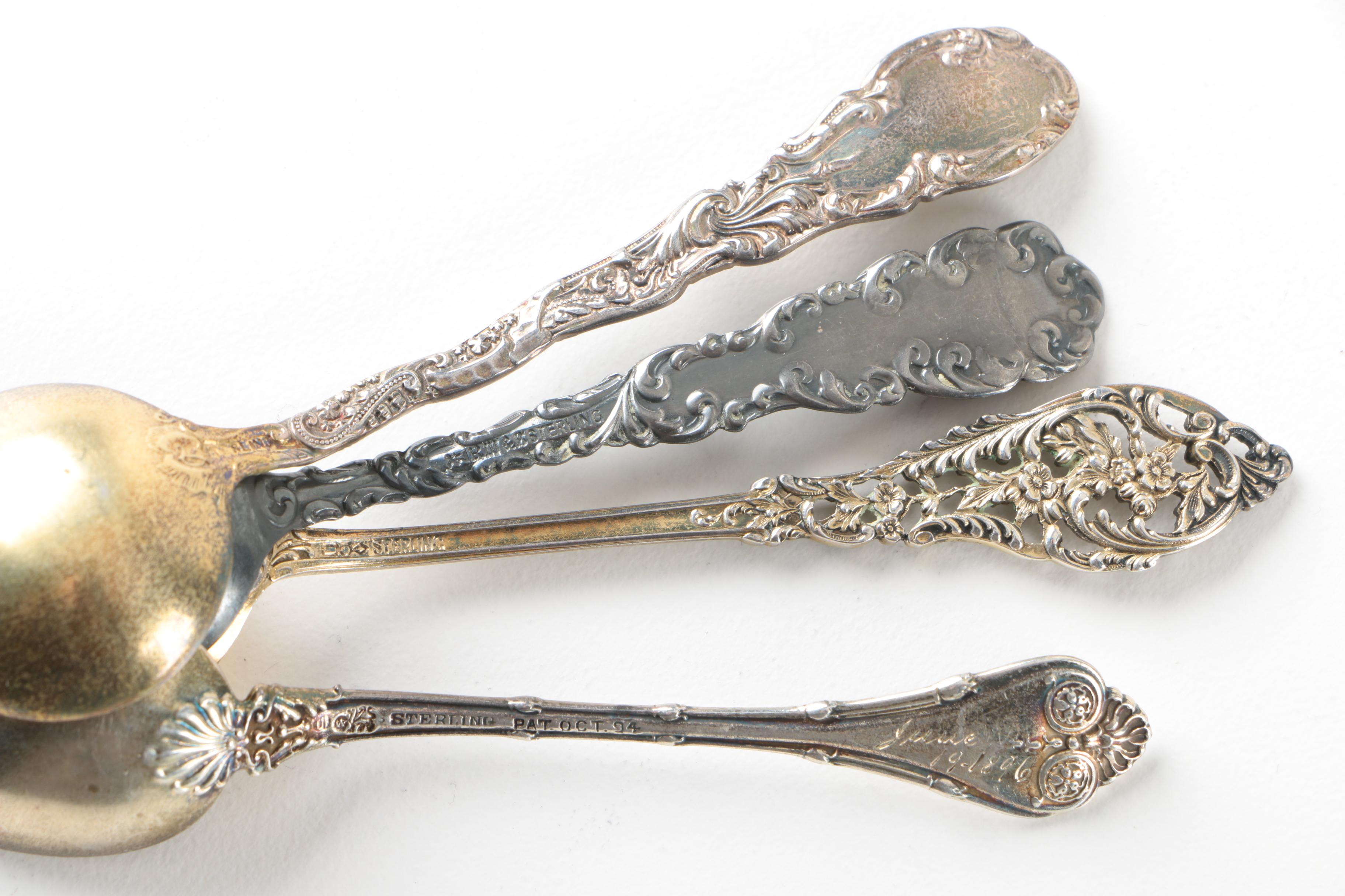 Assorted Sterling and Silver Plate Spoons