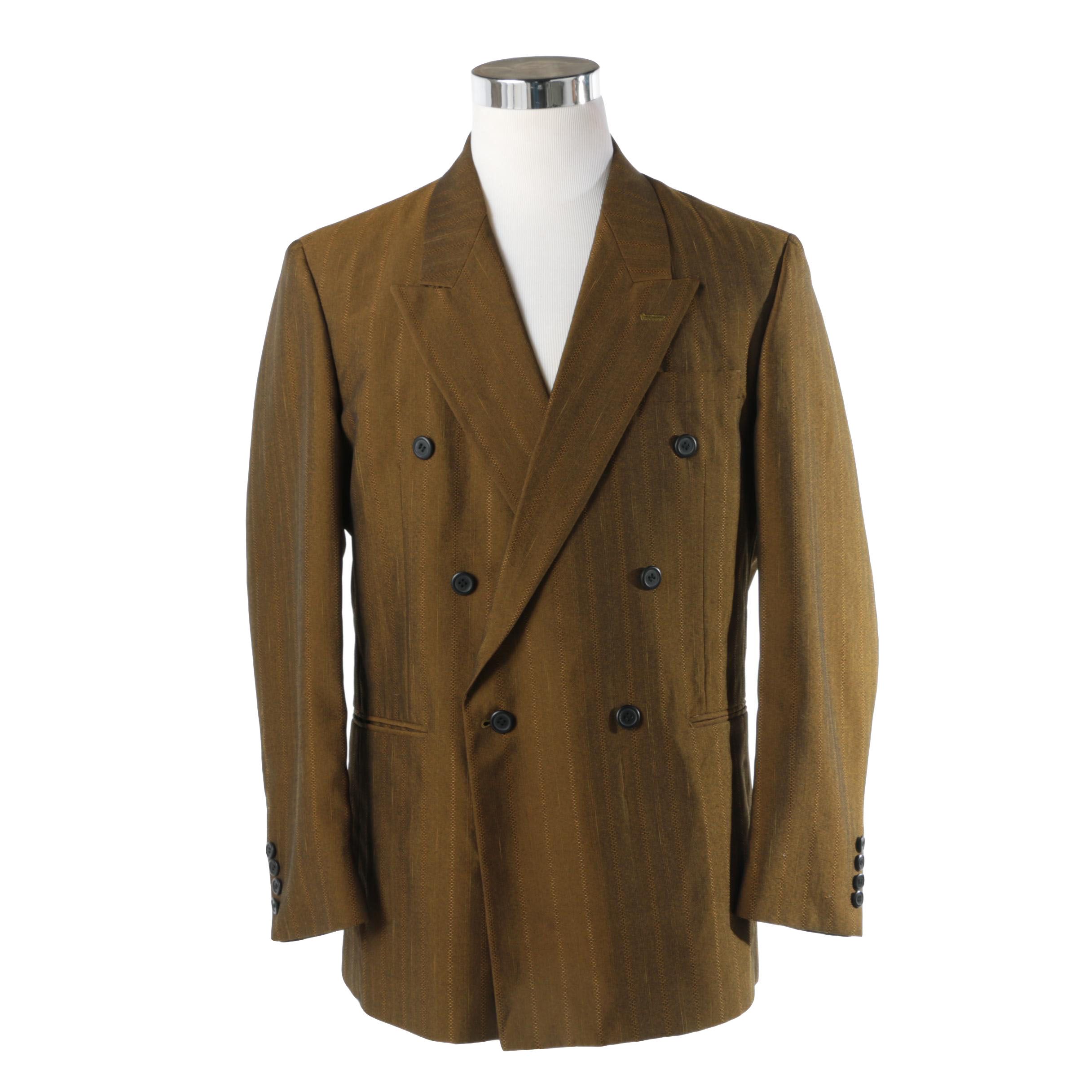 Men's Gino Cappeli Double-Breasted Suit Jacket