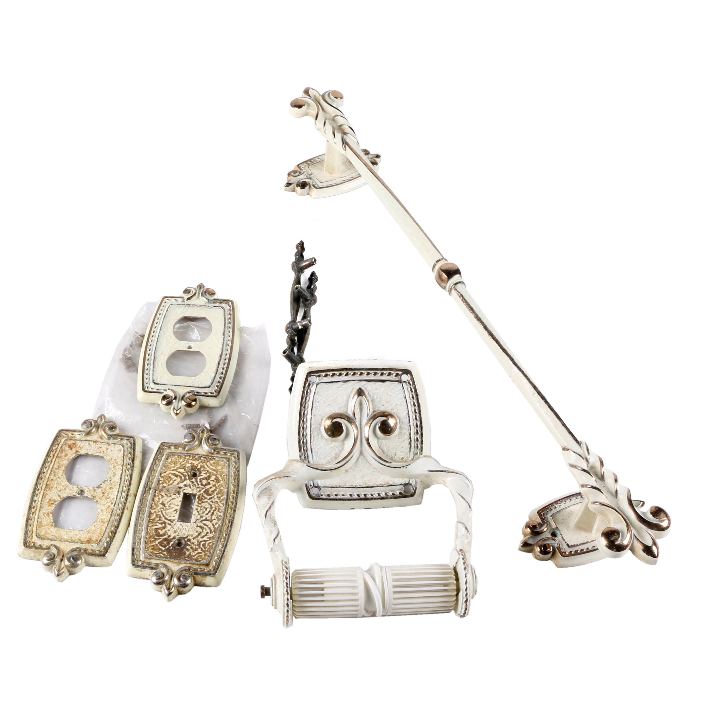 Vintage French Provincial Bathroom Accessories