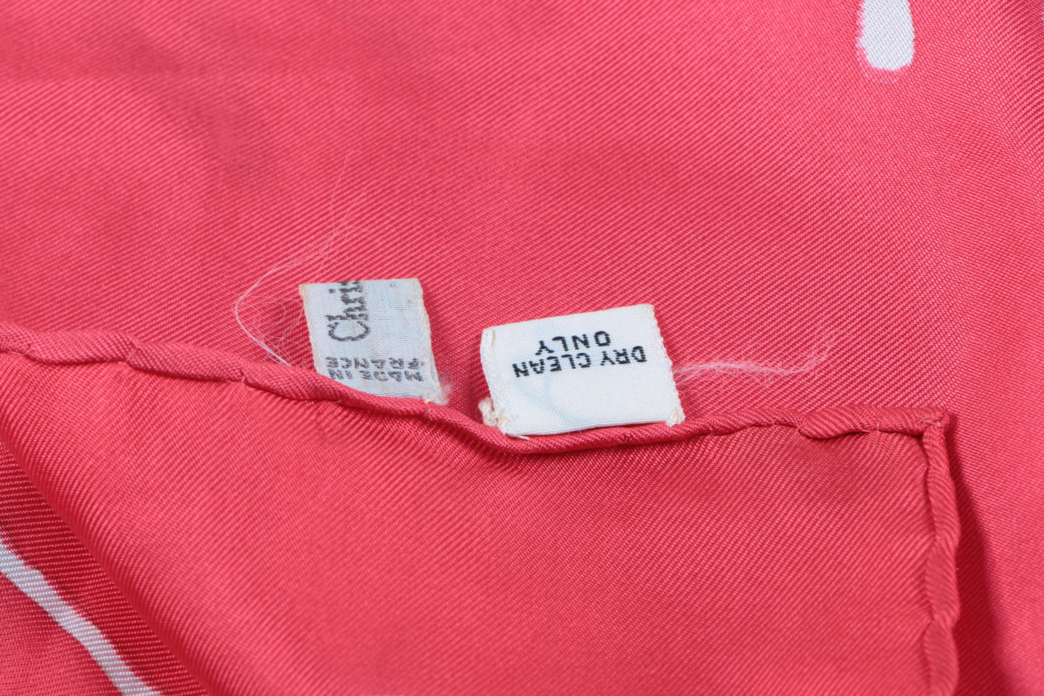 Vintage Christian Dior Silk Scarf