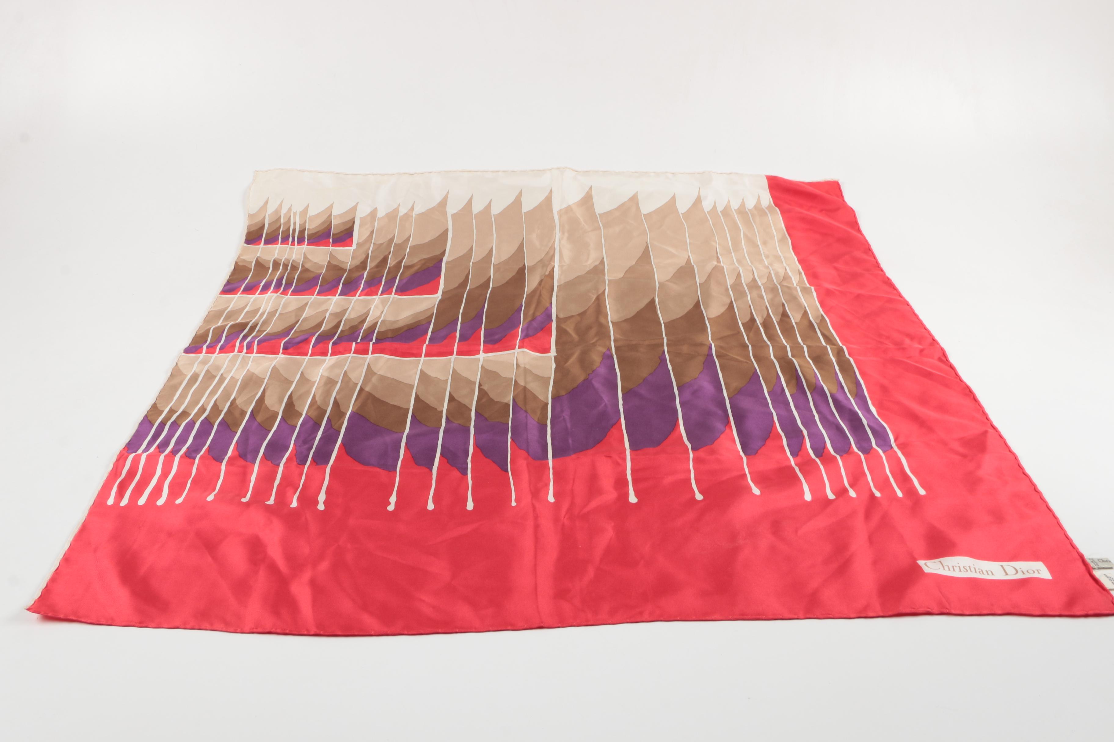 Vintage Christian Dior Silk Scarf