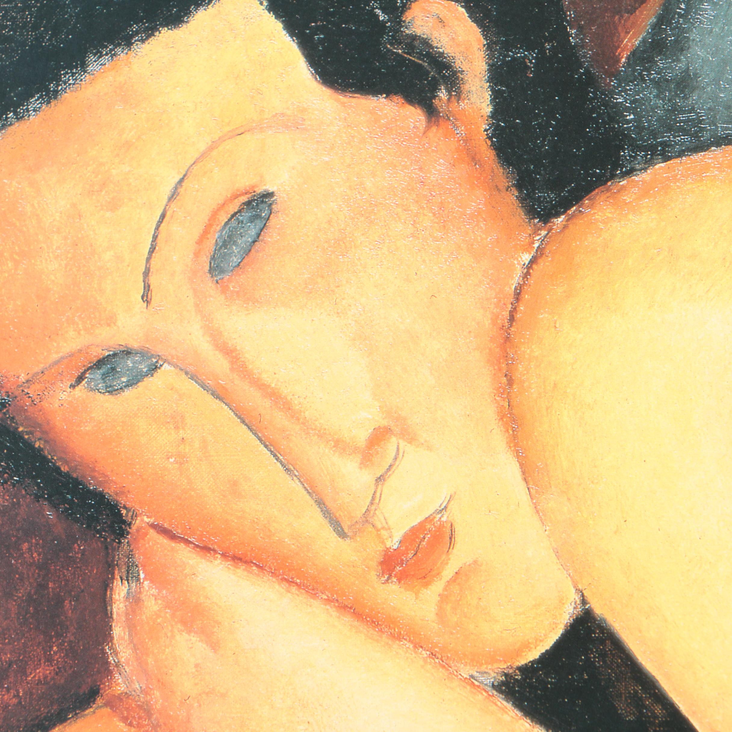 Exhibition Poster Featuring "Reclining Nude from Back" After Amedeo Modigliani