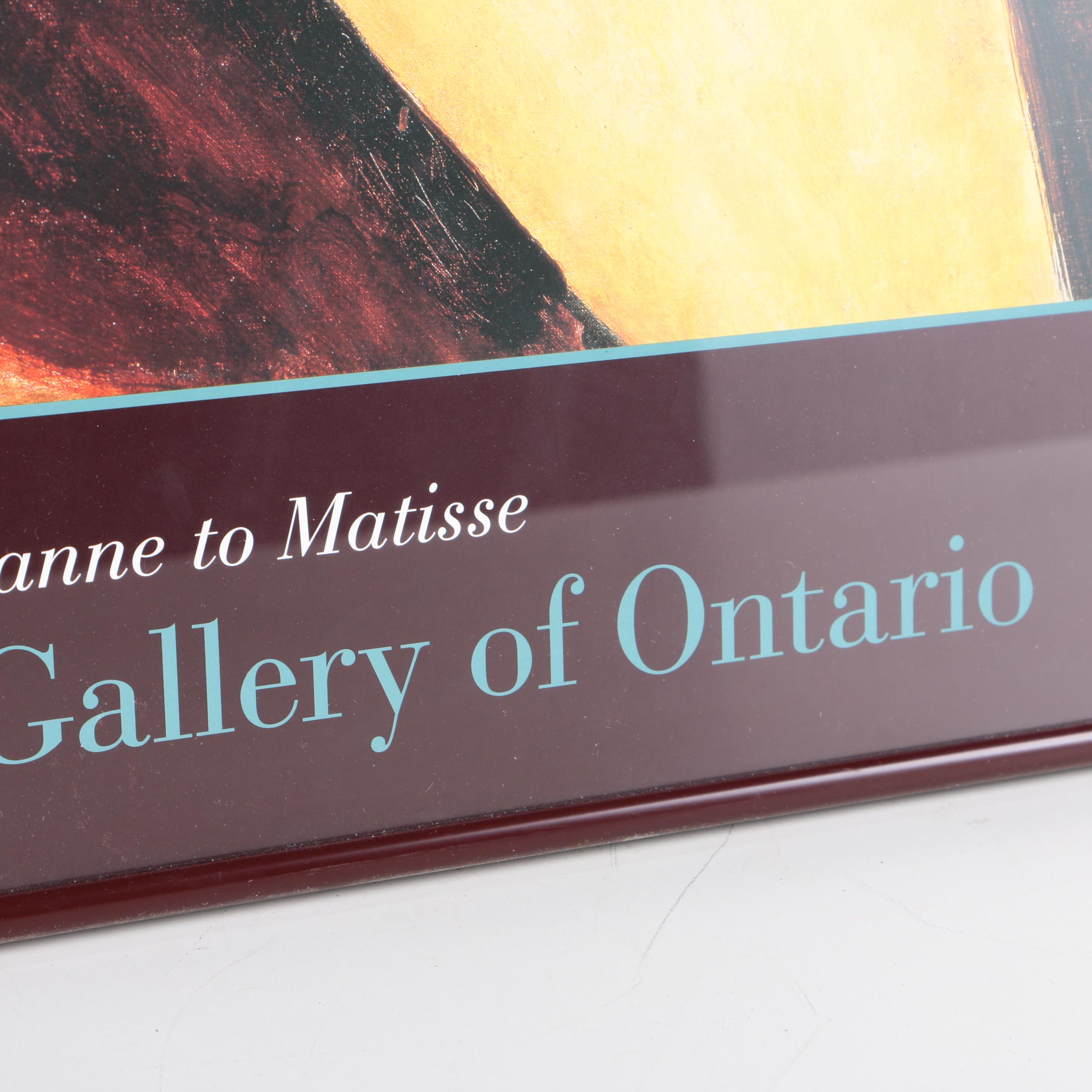 Exhibition Poster Featuring "Reclining Nude from Back" After Amedeo Modigliani