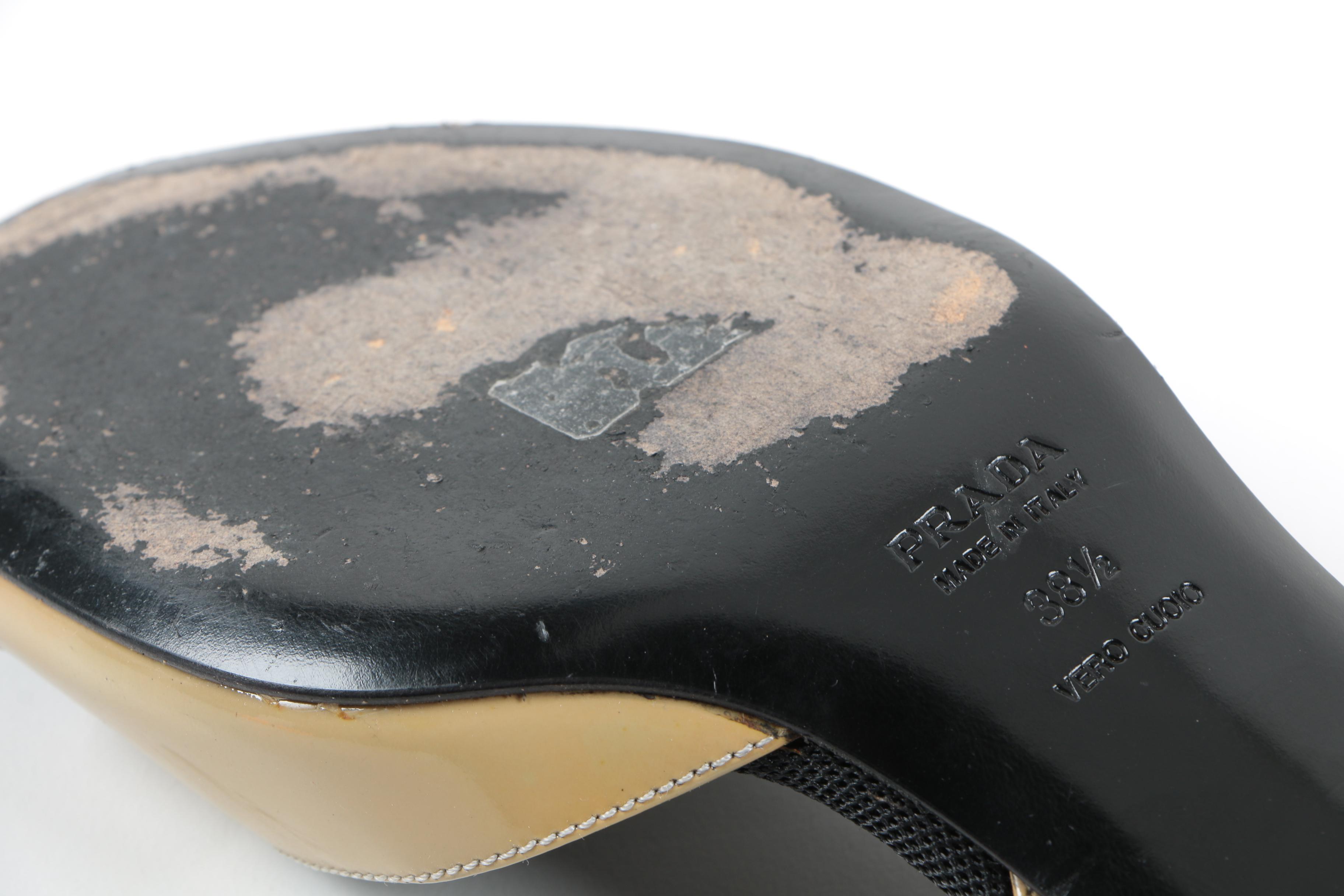 Prada Comma Heel Sandals