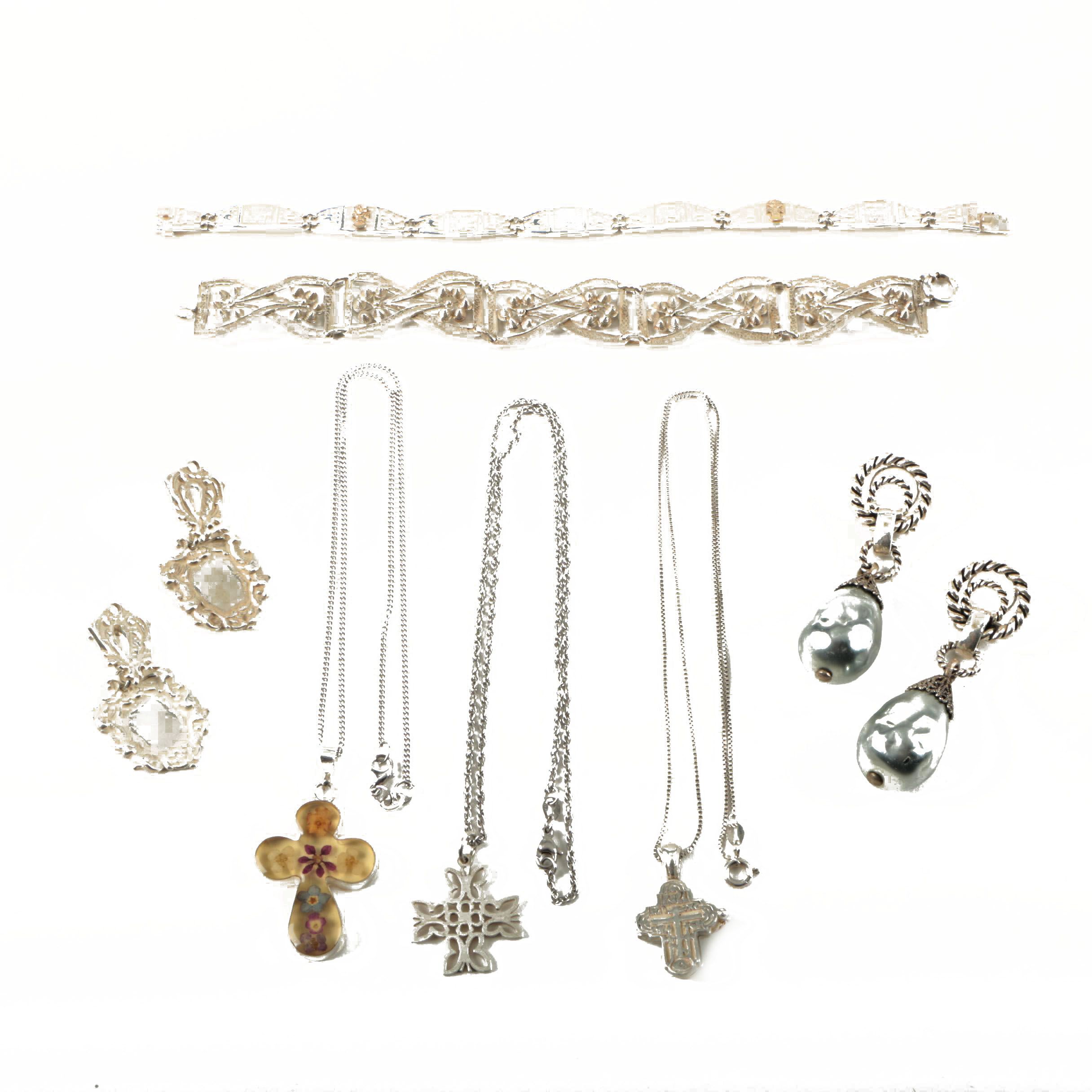 Sterling Silver Jewelry Assortment including James Avery