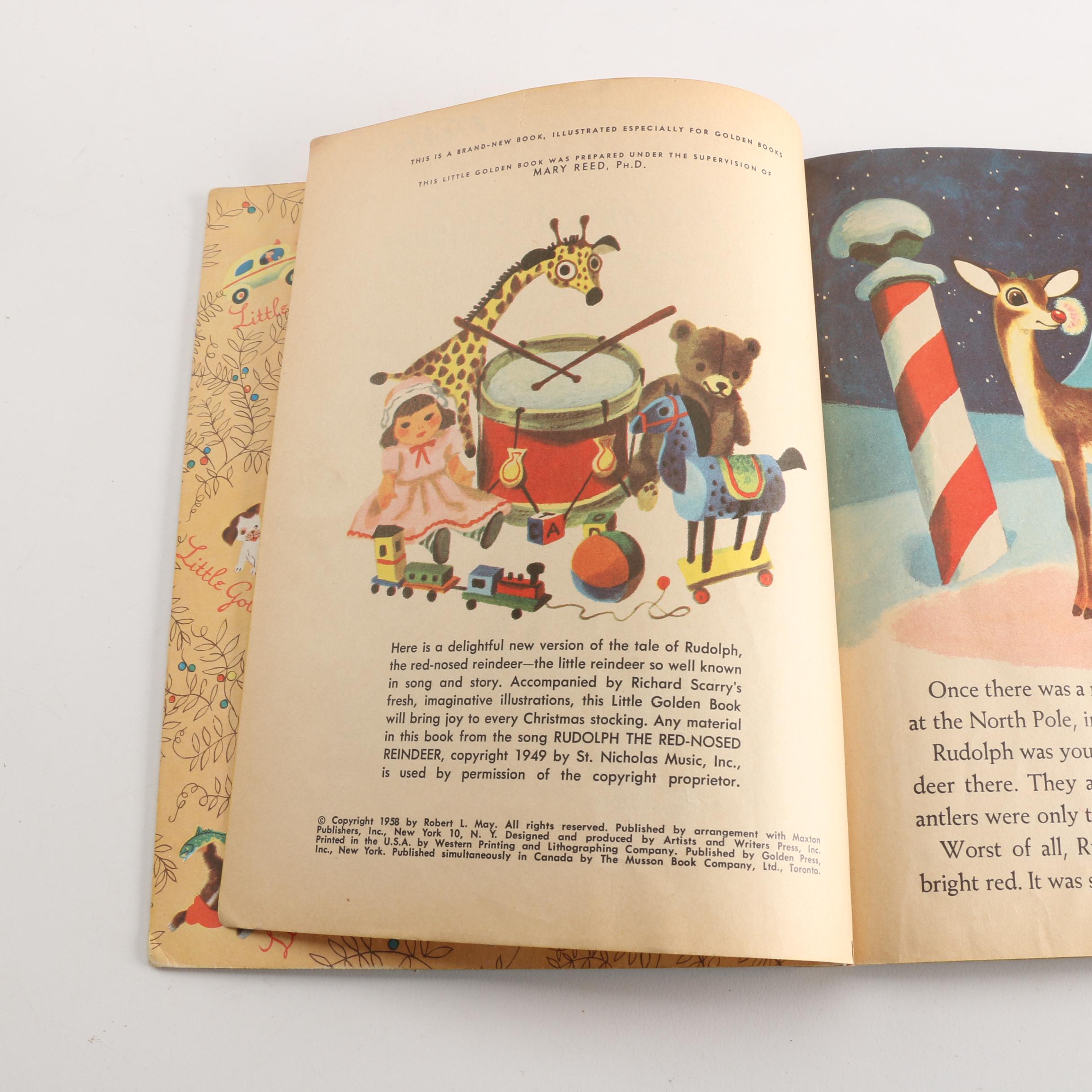 Vintage Christmas Books including "The Night Before Christmas"