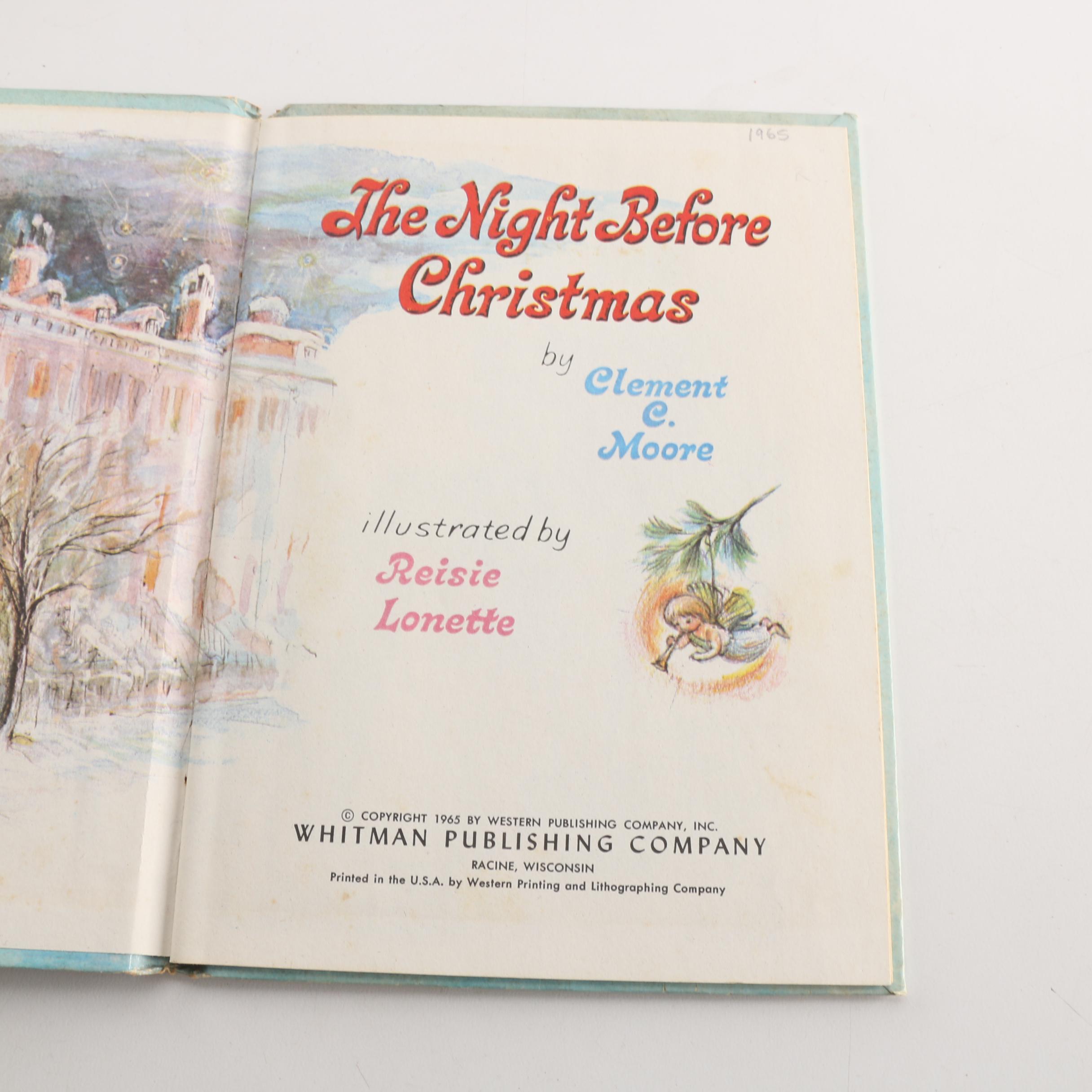 Vintage Christmas Books including "The Night Before Christmas"
