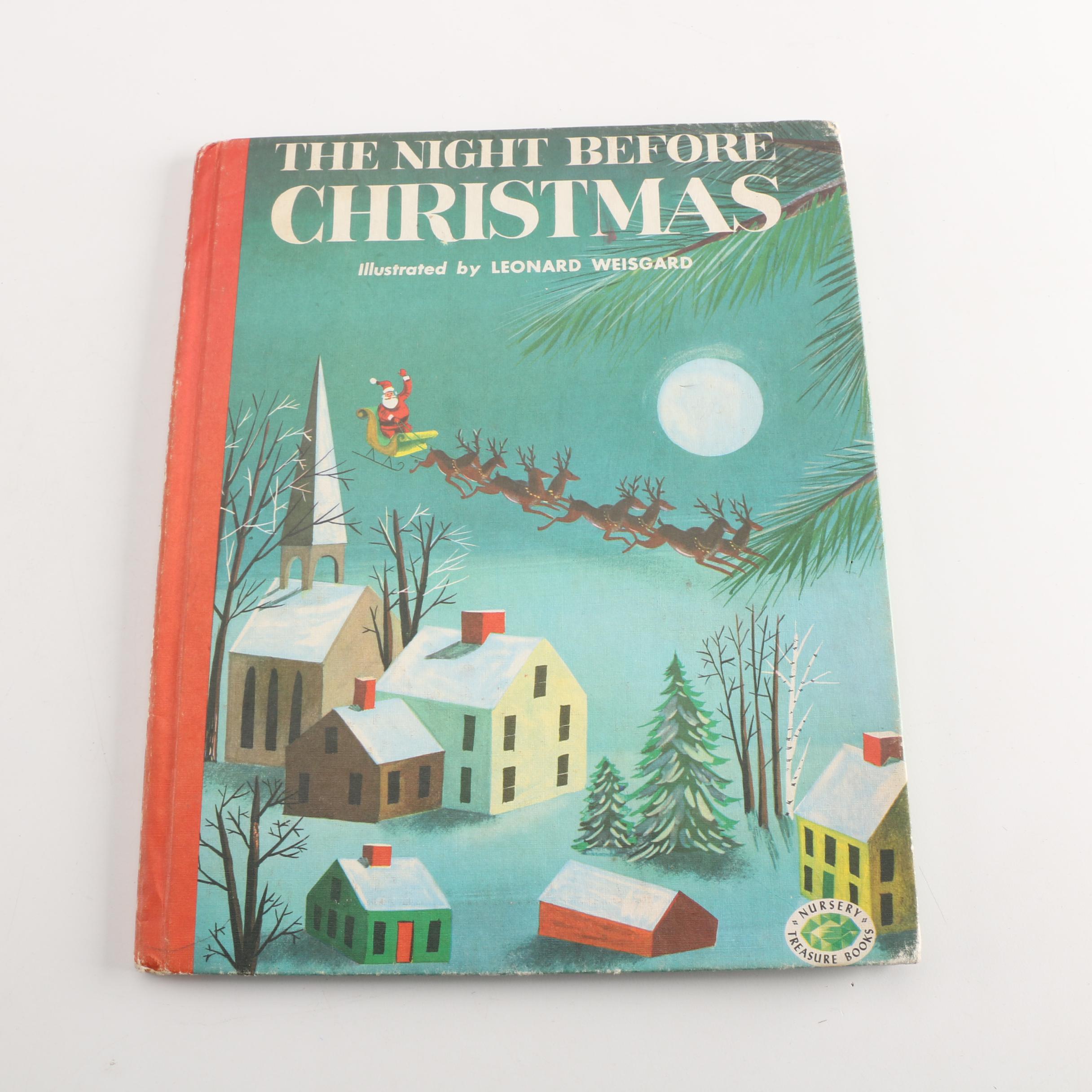 Vintage Christmas Books including "The Night Before Christmas"