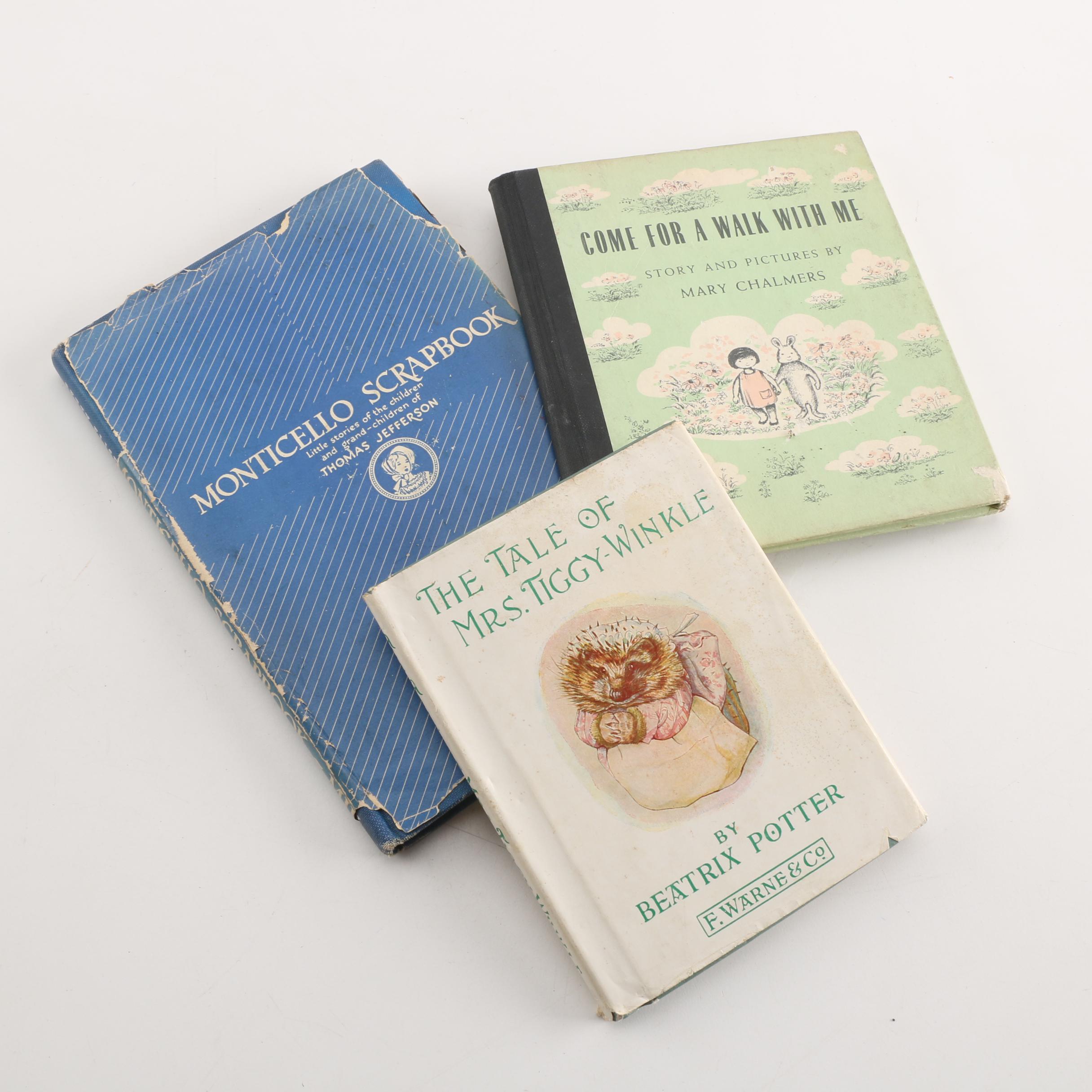 Vintage Children's Books featuring "Mrs. Tiggy Winkle"