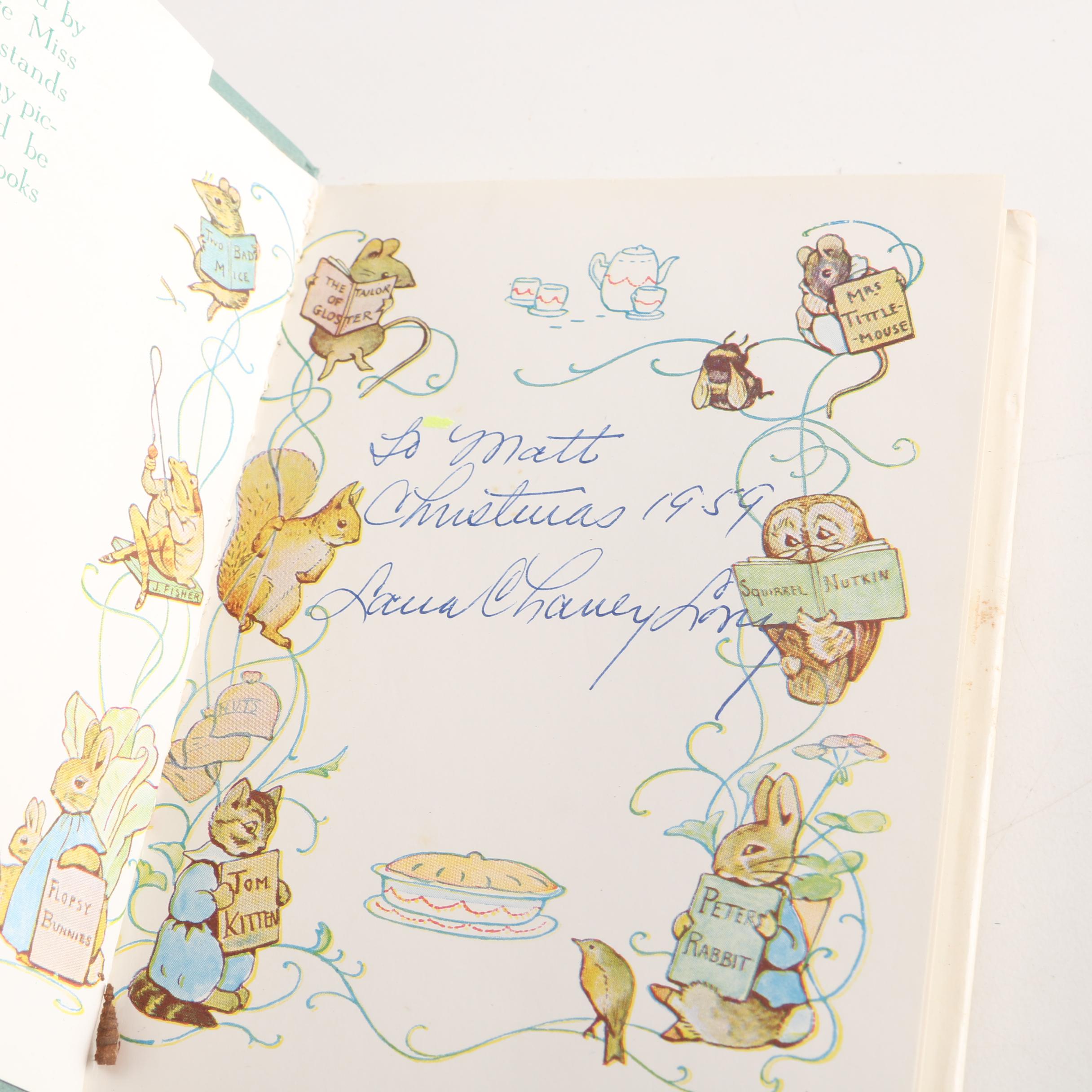 Vintage Children's Books featuring "Mrs. Tiggy Winkle"