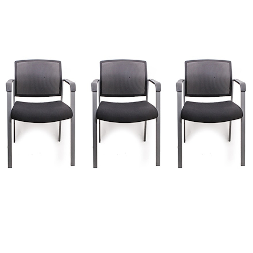 Collection of Three Contemporary Stacking Armchairs