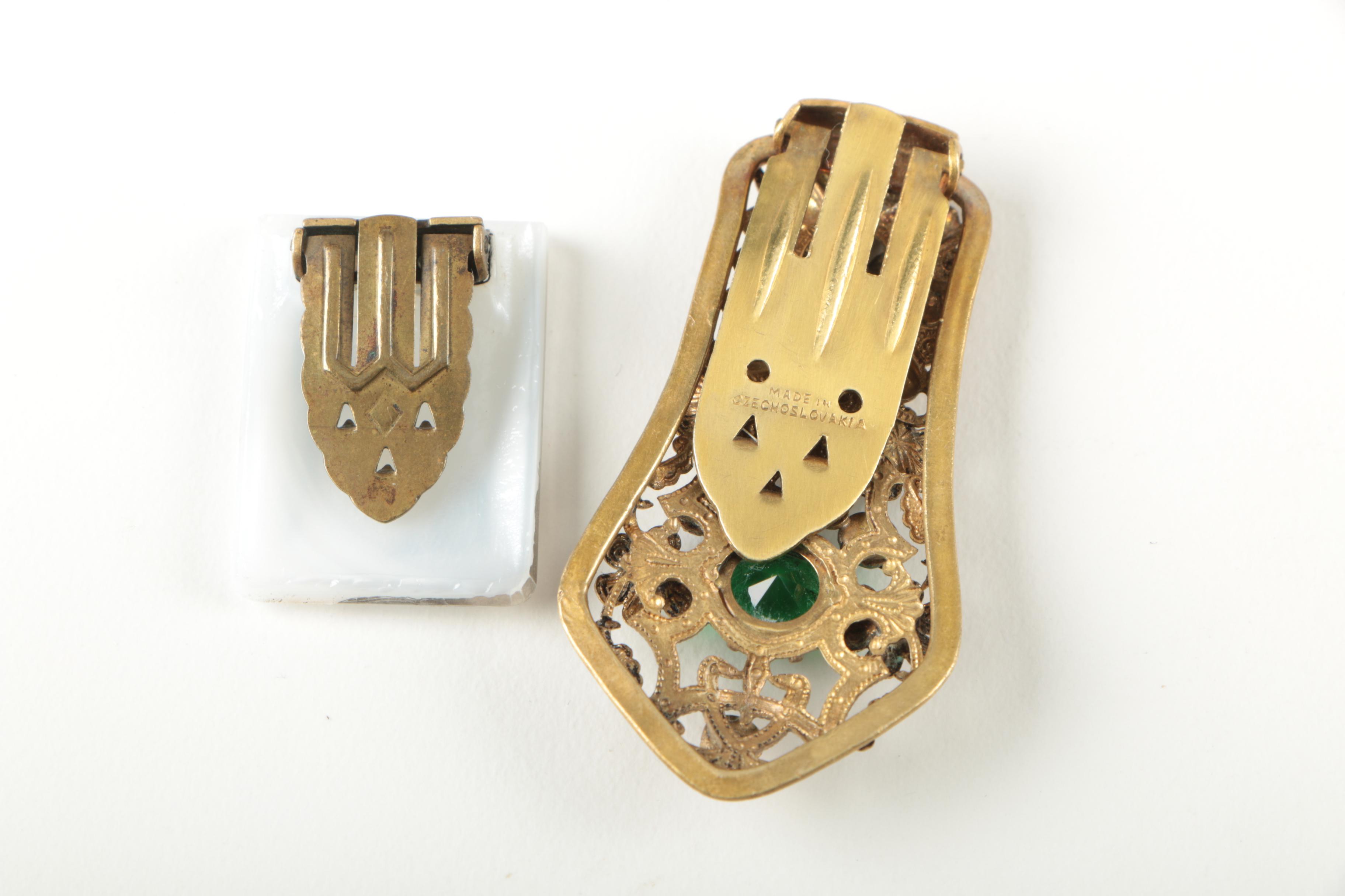 Sterling Silver Jewelry featuring Black Onyx Brooch