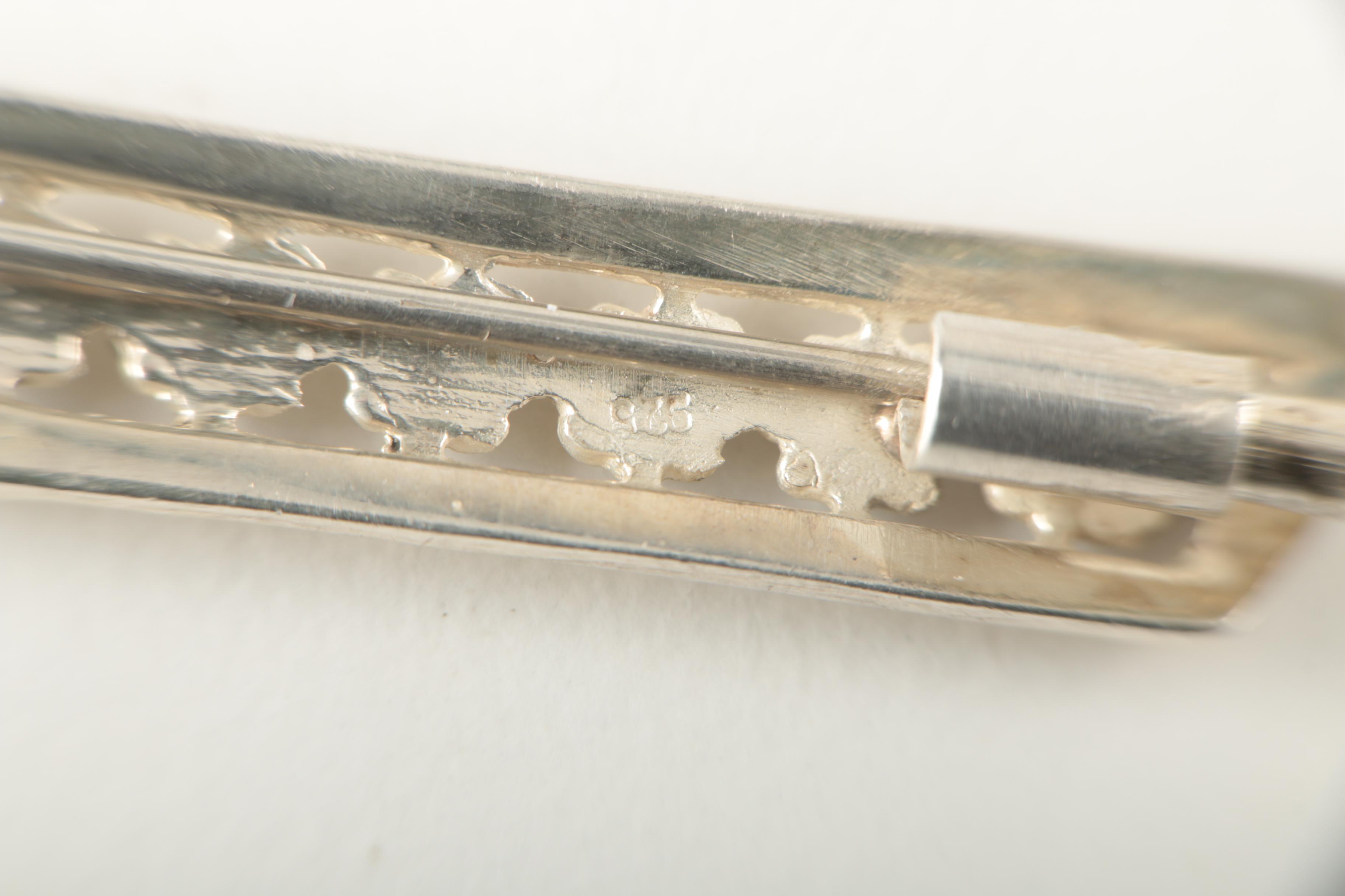 Sterling Silver Jewelry featuring Black Onyx Brooch