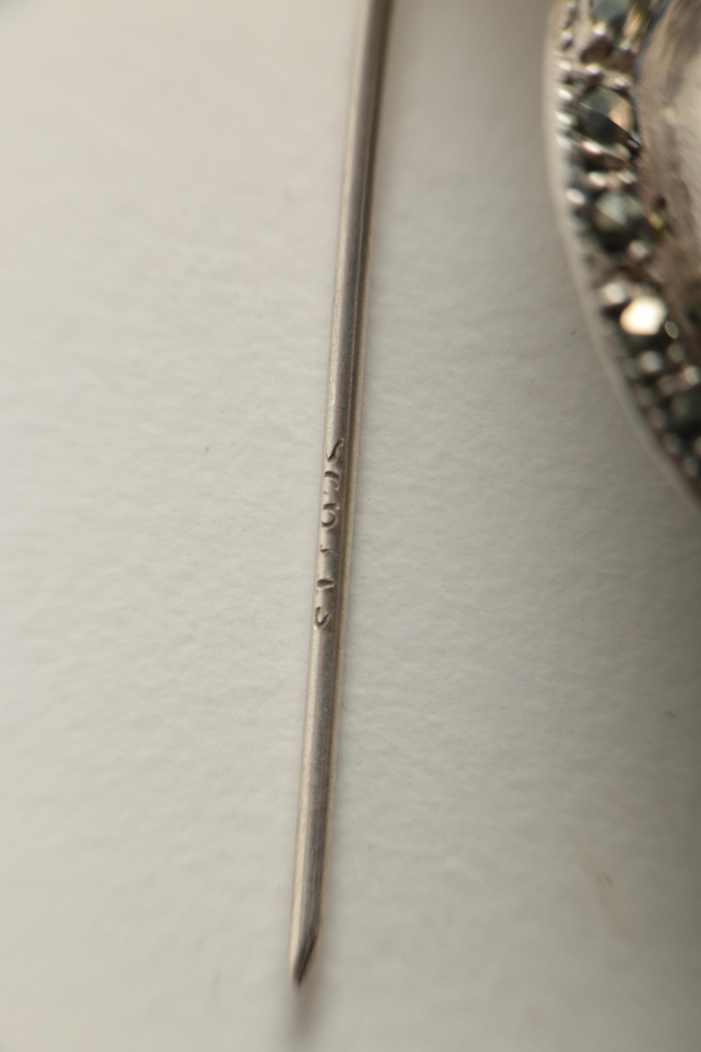 Sterling Silver Jewelry featuring Black Onyx Brooch