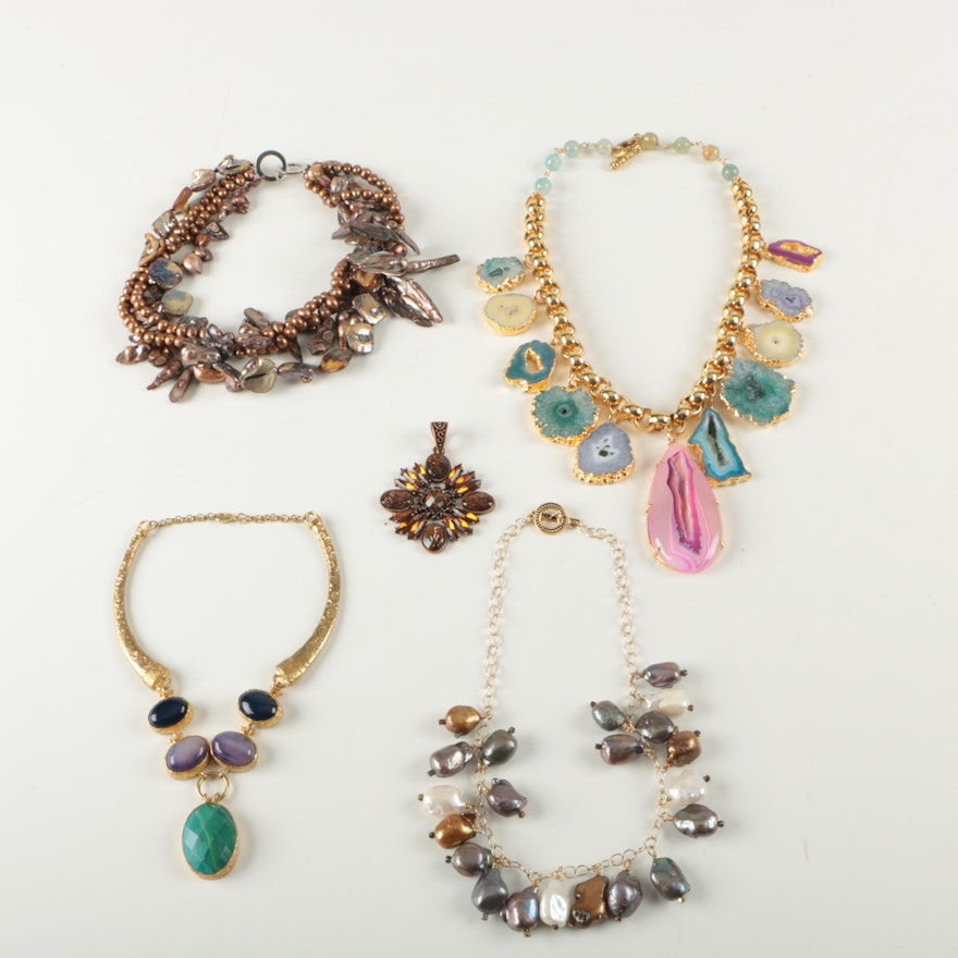 Grouping of Necklaces and Pendant