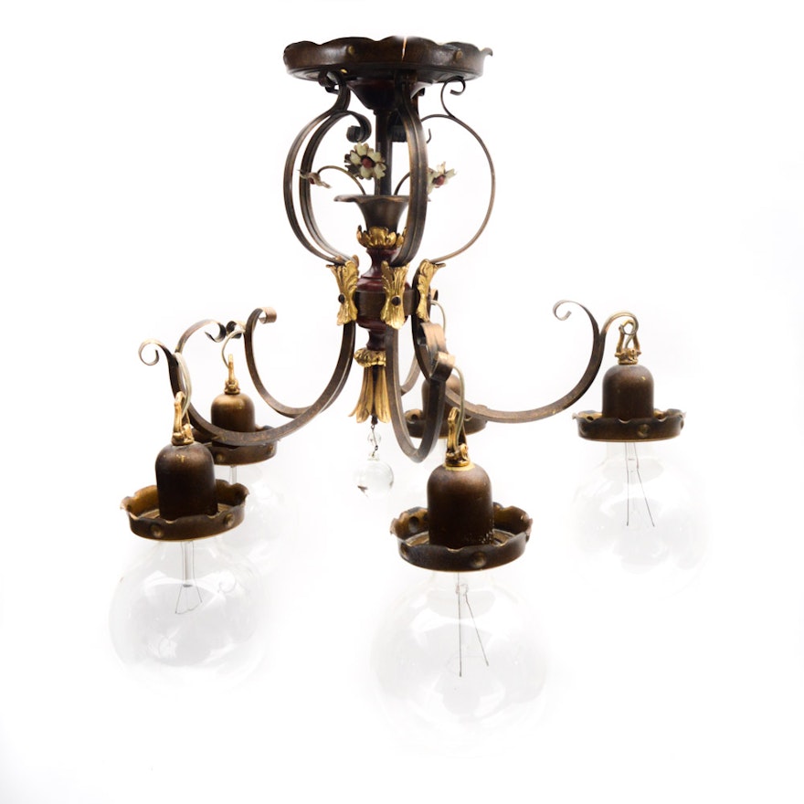 Vintage Brass Chandelier