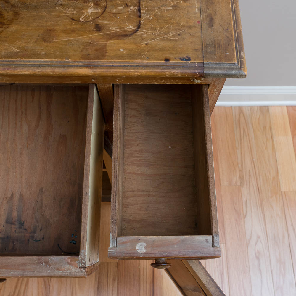 Antique Arts and Crafts Pine Hutch