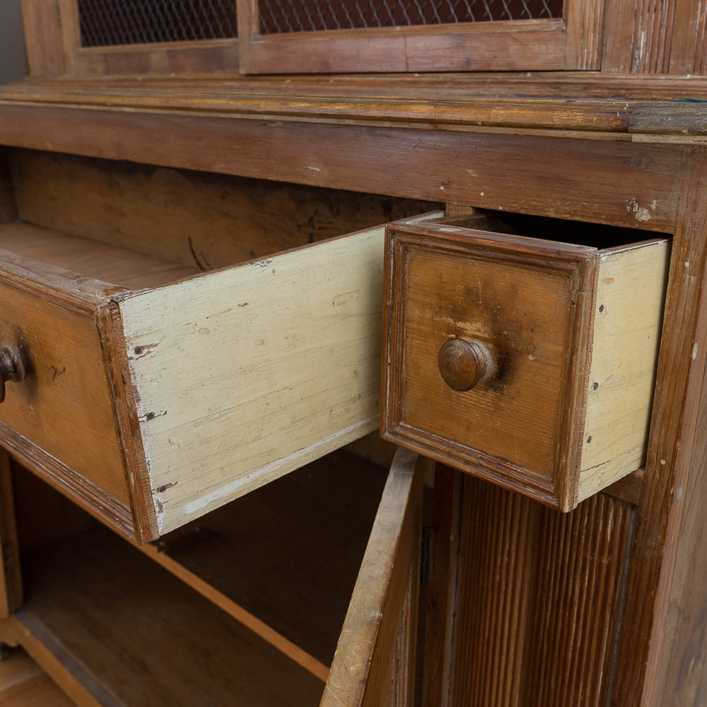 Antique Arts and Crafts Pine Hutch