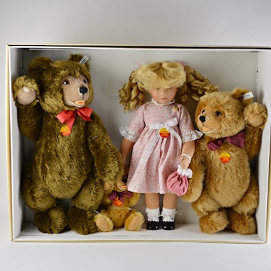 Steiff "Goldilocks and the Three Bears " Limited Edition Set