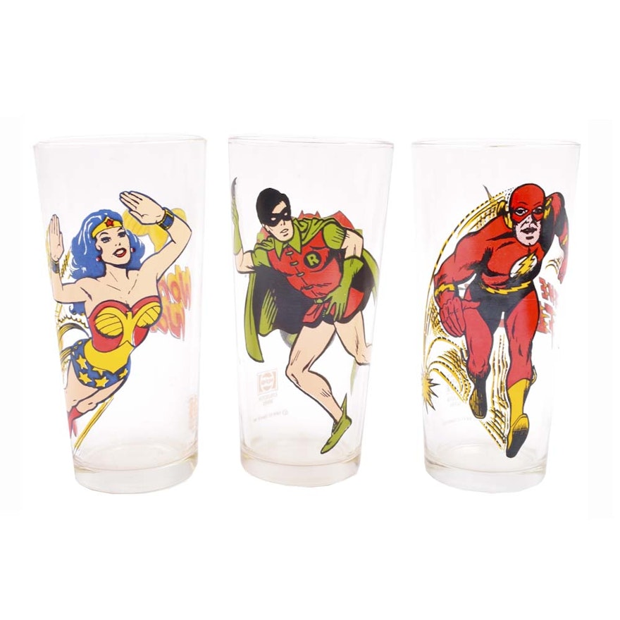 1970s Pepsi Collector Series Superhero Glasses