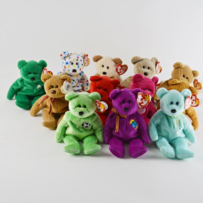 Ty Beanie Baby Collection of Twelve Bears