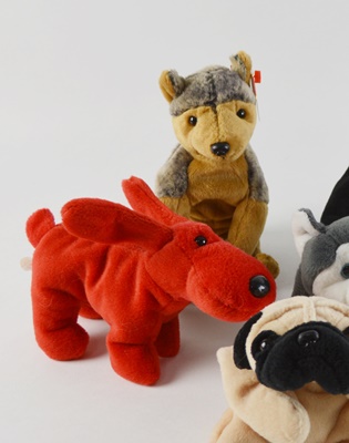 Ty Beanie Baby Collection of Eight Dogs